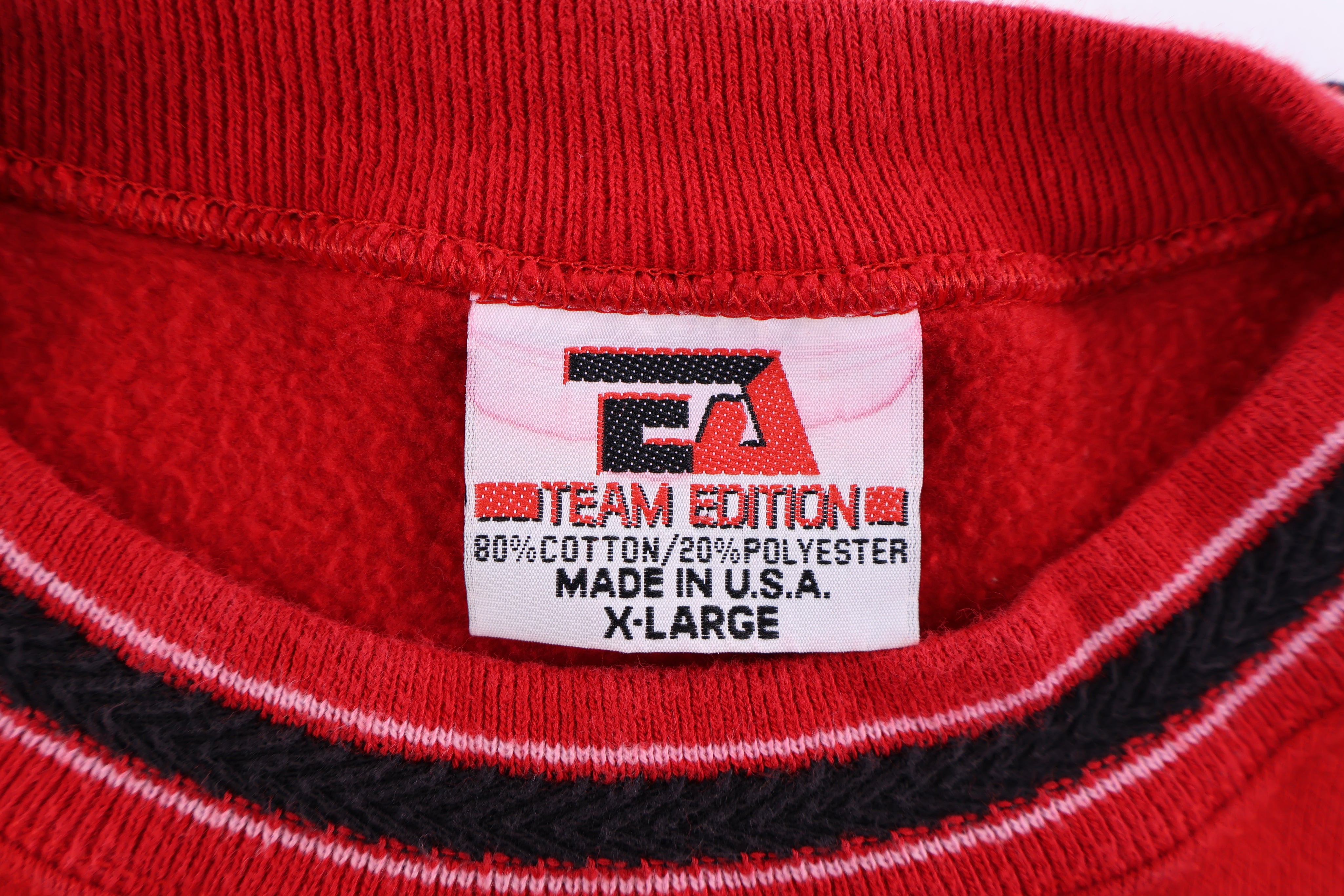 90's Texas Tech Red Raiders Embroidered Sweatshirt