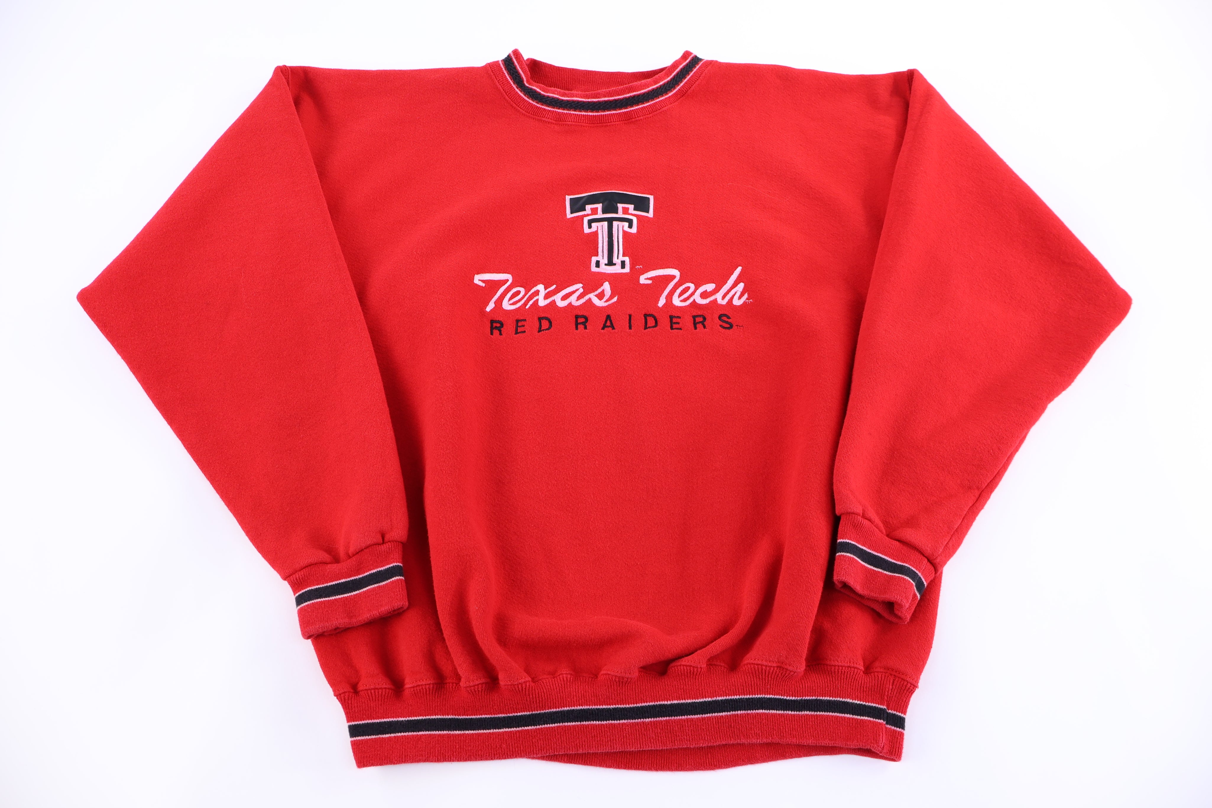 90's Texas Tech Red Raiders Embroidered Sweatshirt