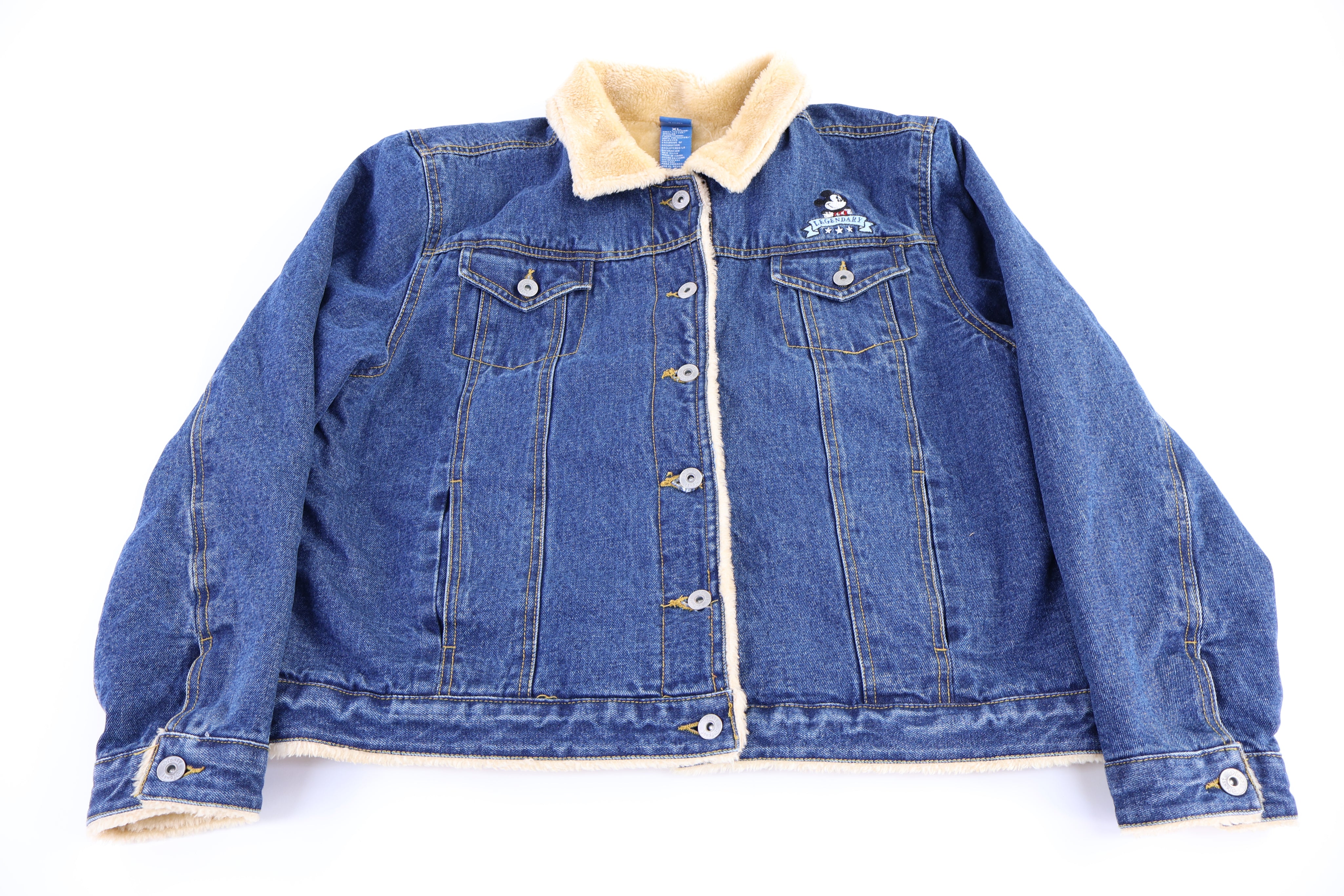 Women's Disney Mickey Mouse Fur Lined Denim Jacket
