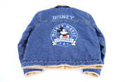 Women's Disney Mickey Mouse Fur Lined Denim Jacket