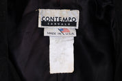 Women's 90's Contempo Black Leather Suede Jacket