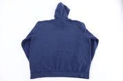 Vintage Nike Embroidered Logo Blue Pullover Hoodie