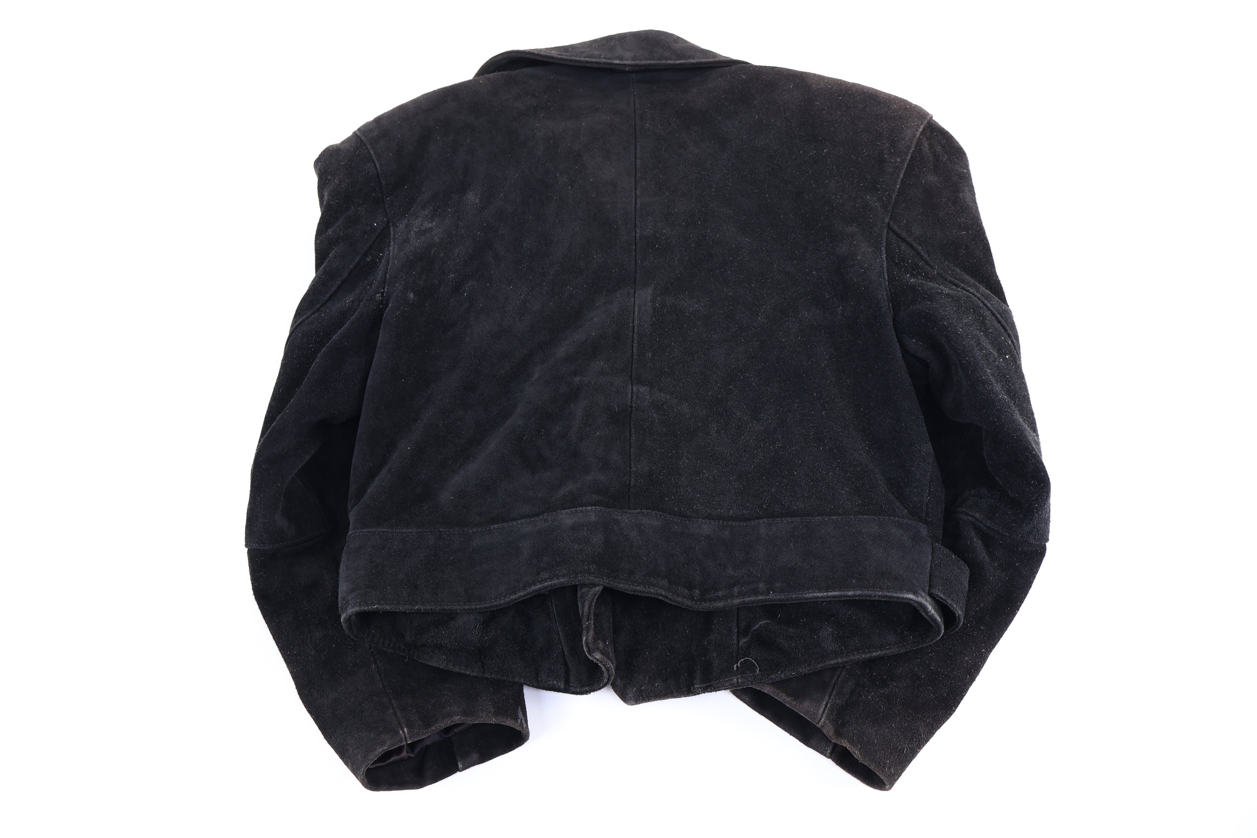Women's 90's Contempo Black Leather Suede Jacket