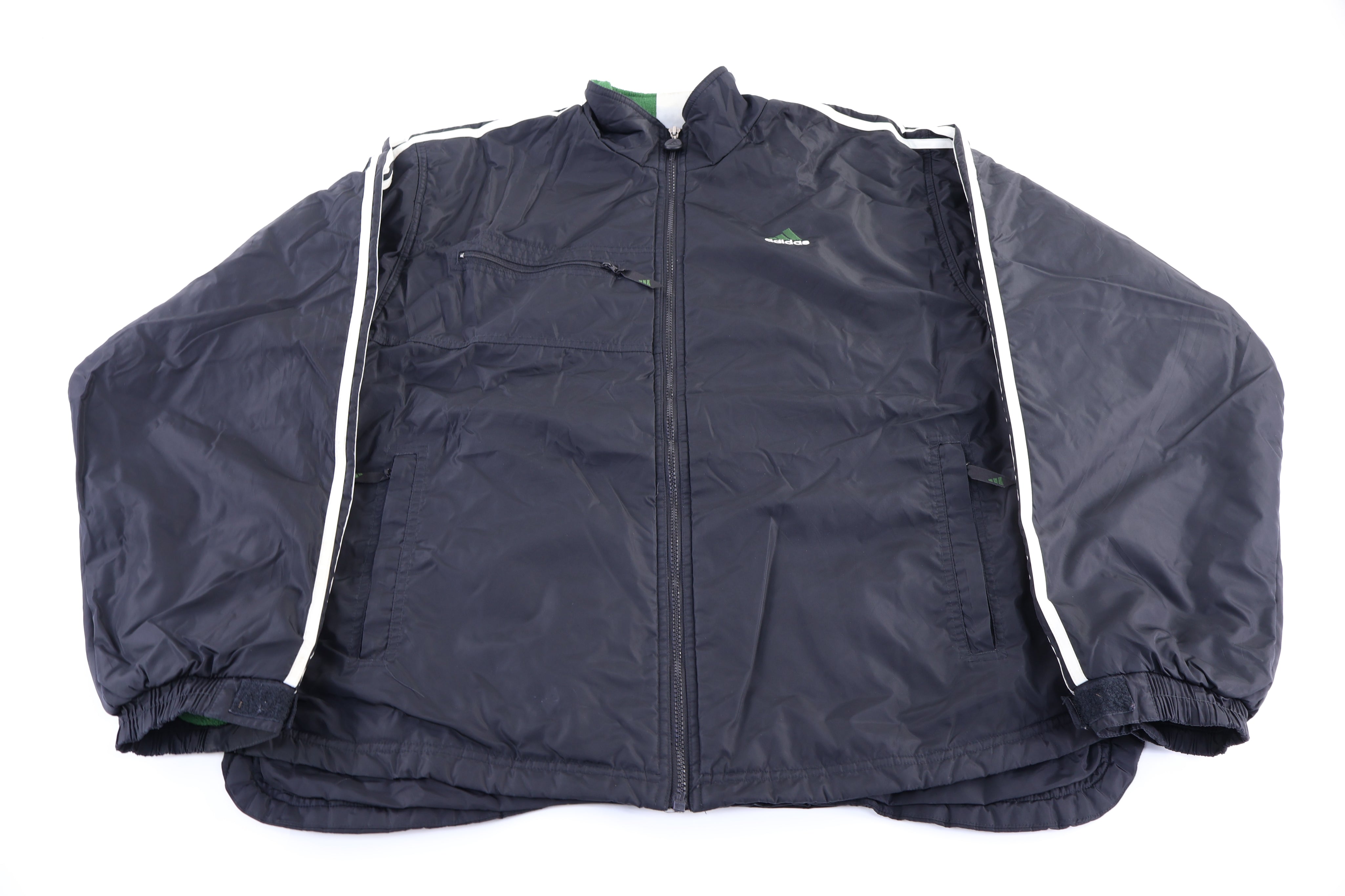 90's Adidas Embroidered Logo Full Zip Jacket