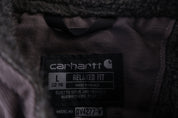 Women's Carhartt Logo Patch Grey Full Zip Vest