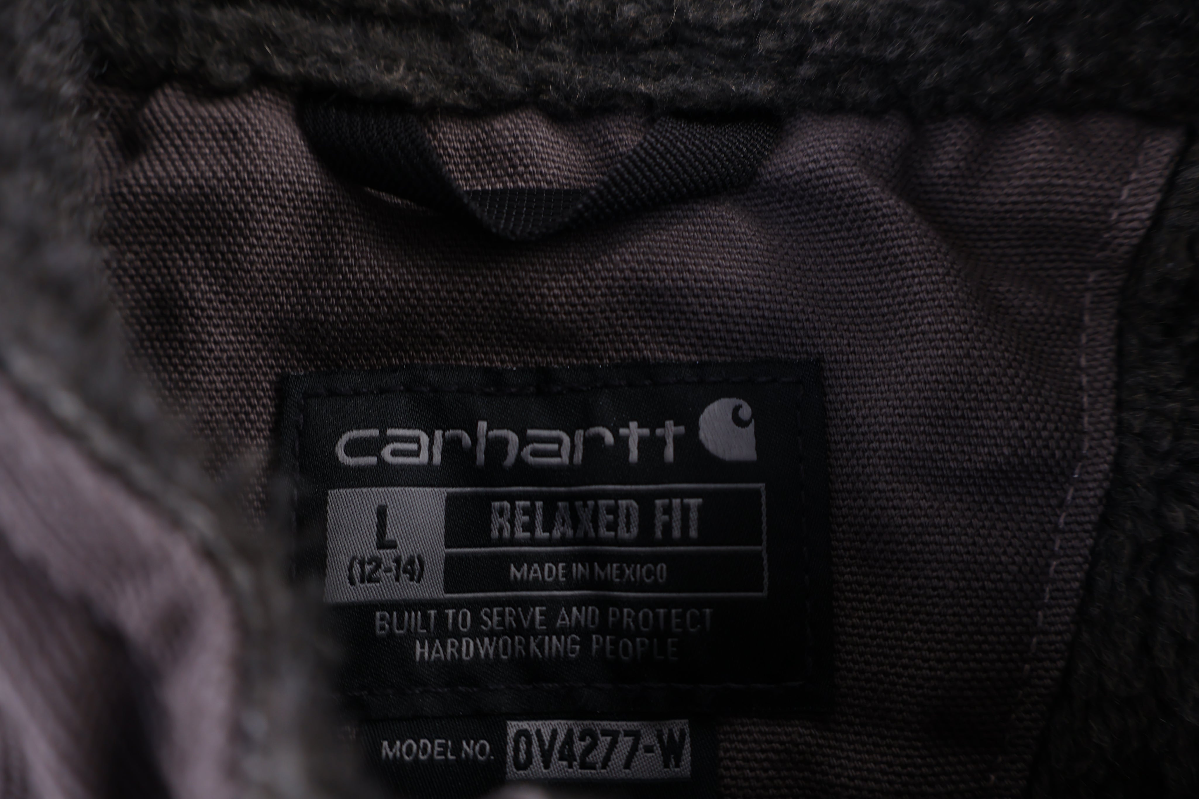 Women's Carhartt Logo Patch Grey Full Zip Vest