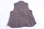 Women's Carhartt Logo Patch Grey Full Zip Vest