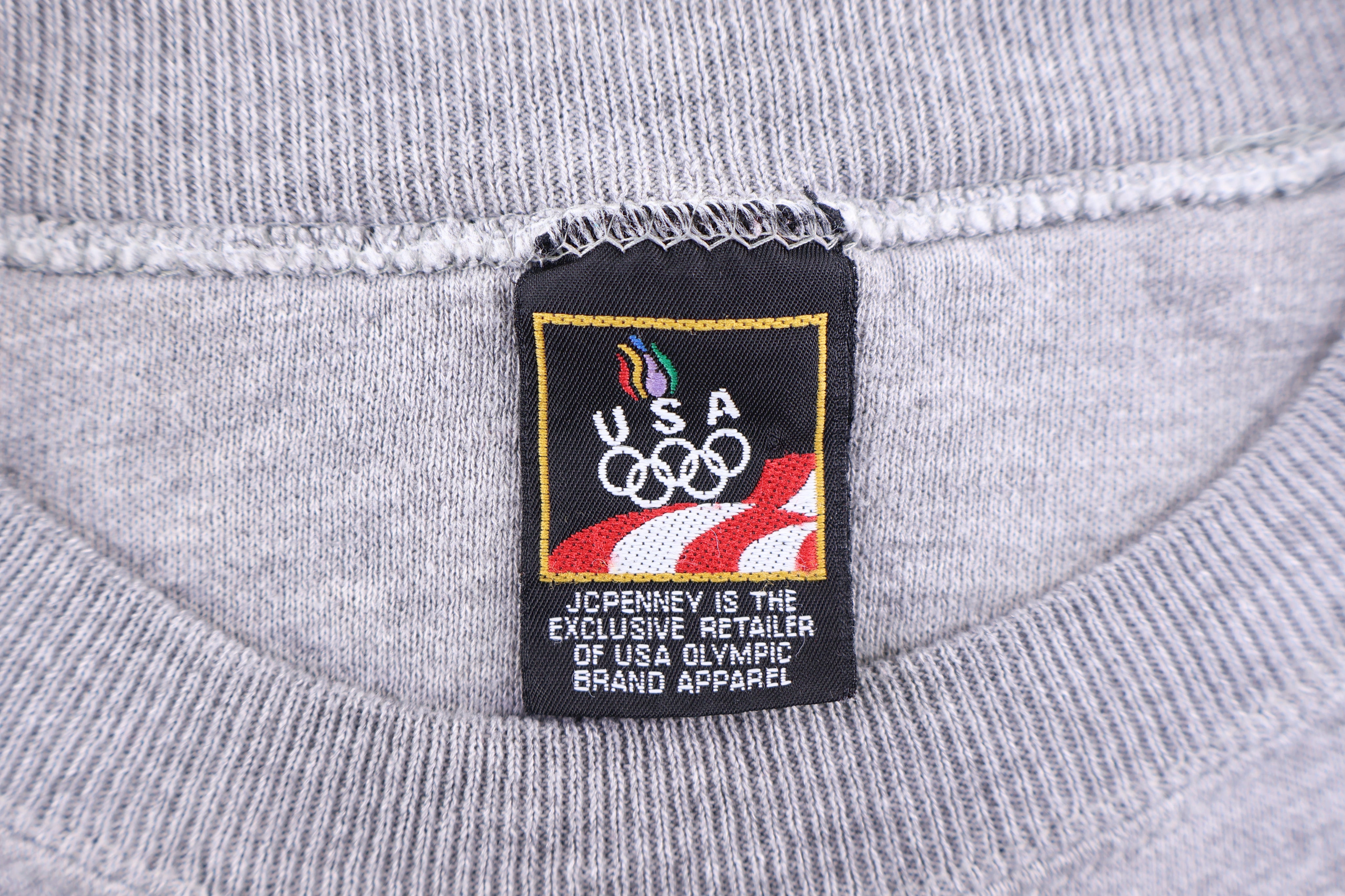 90's USA Olympics Grey Blank Sweatshirt