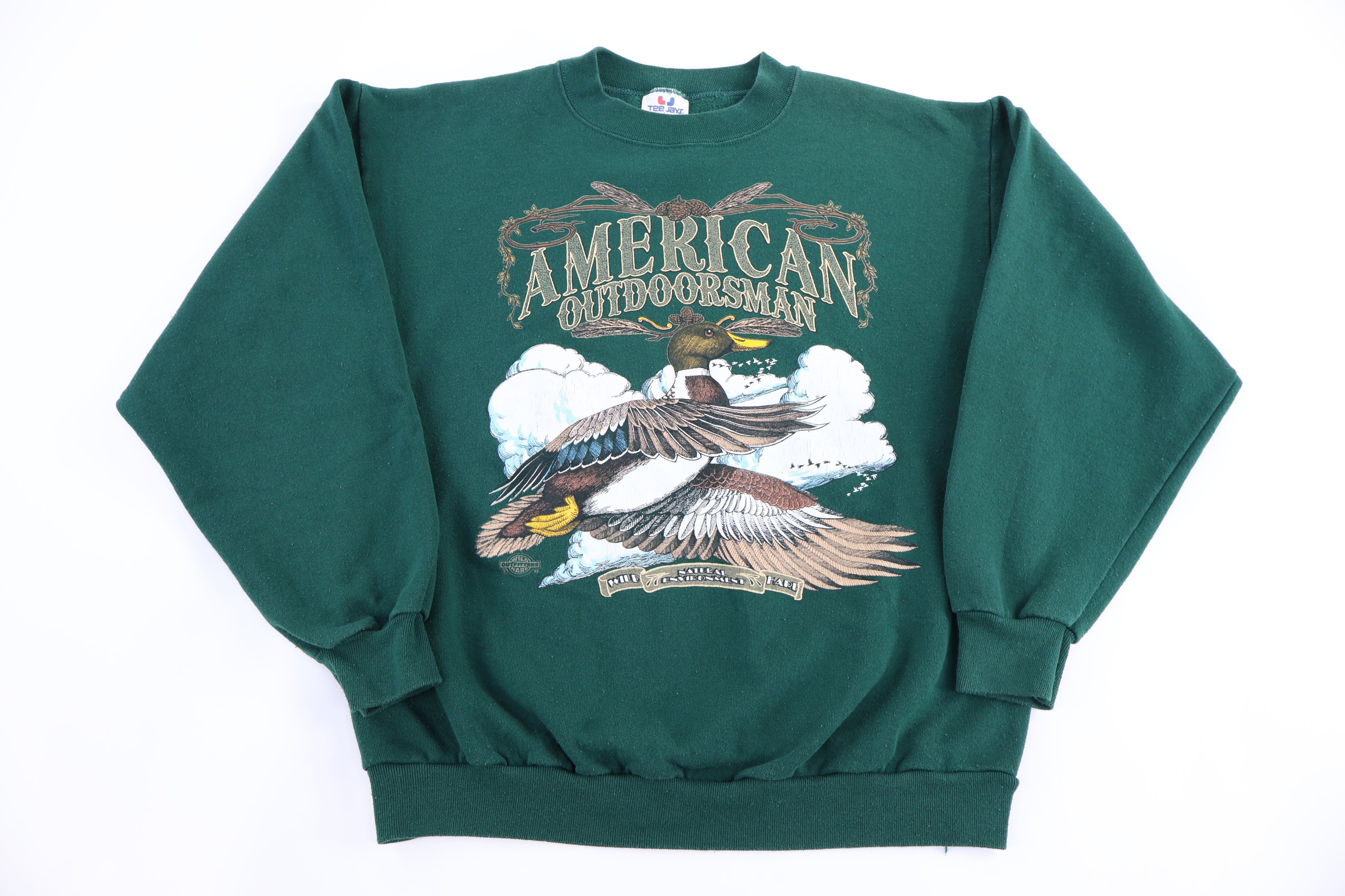 90's American Outdoorsman Nature Graphic Sweatshirt