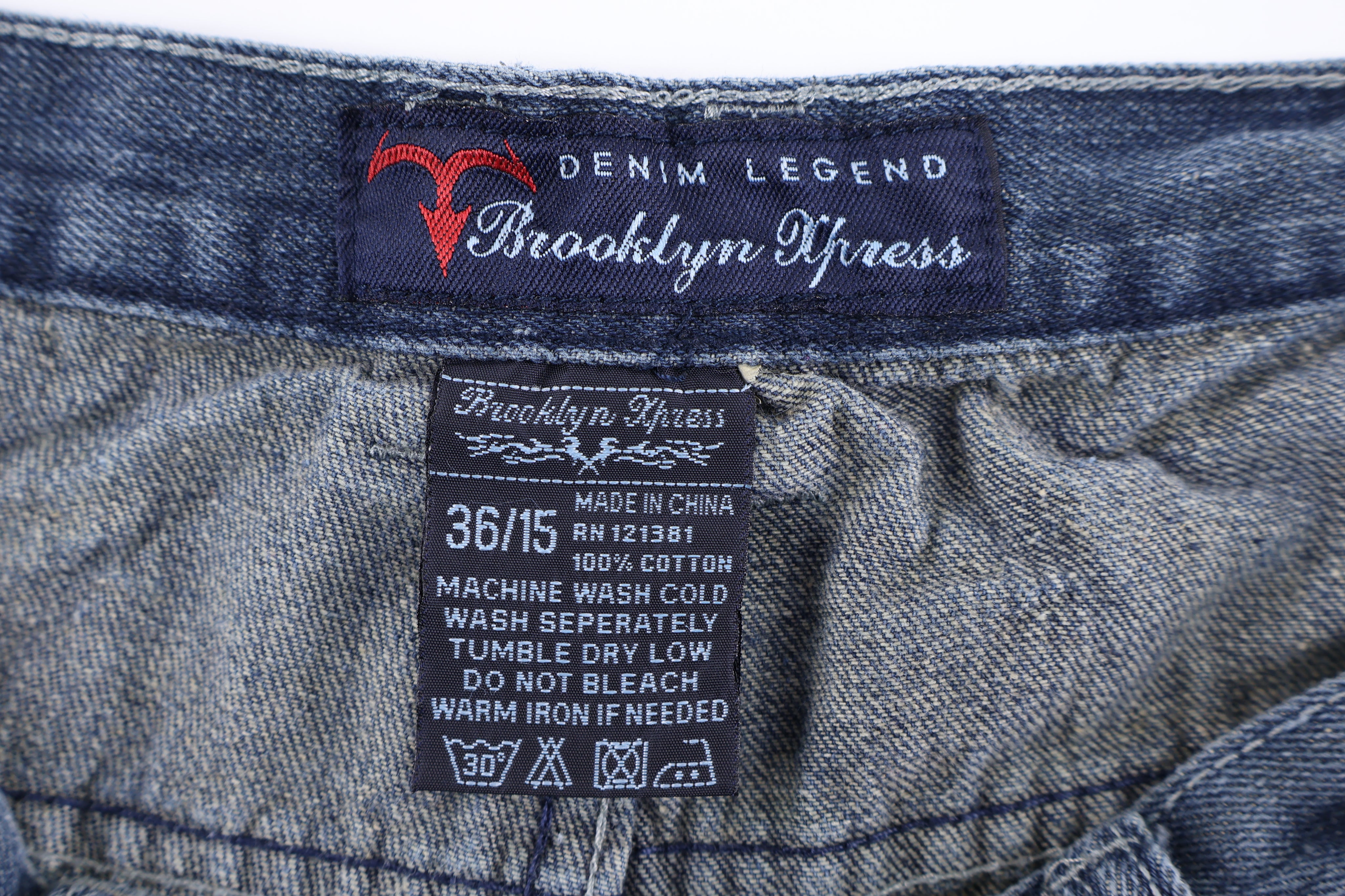 Vintage Brooklyn Express Dark Wash Denim Shorts