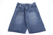 Vintage Brooklyn Express Dark Wash Denim Shorts