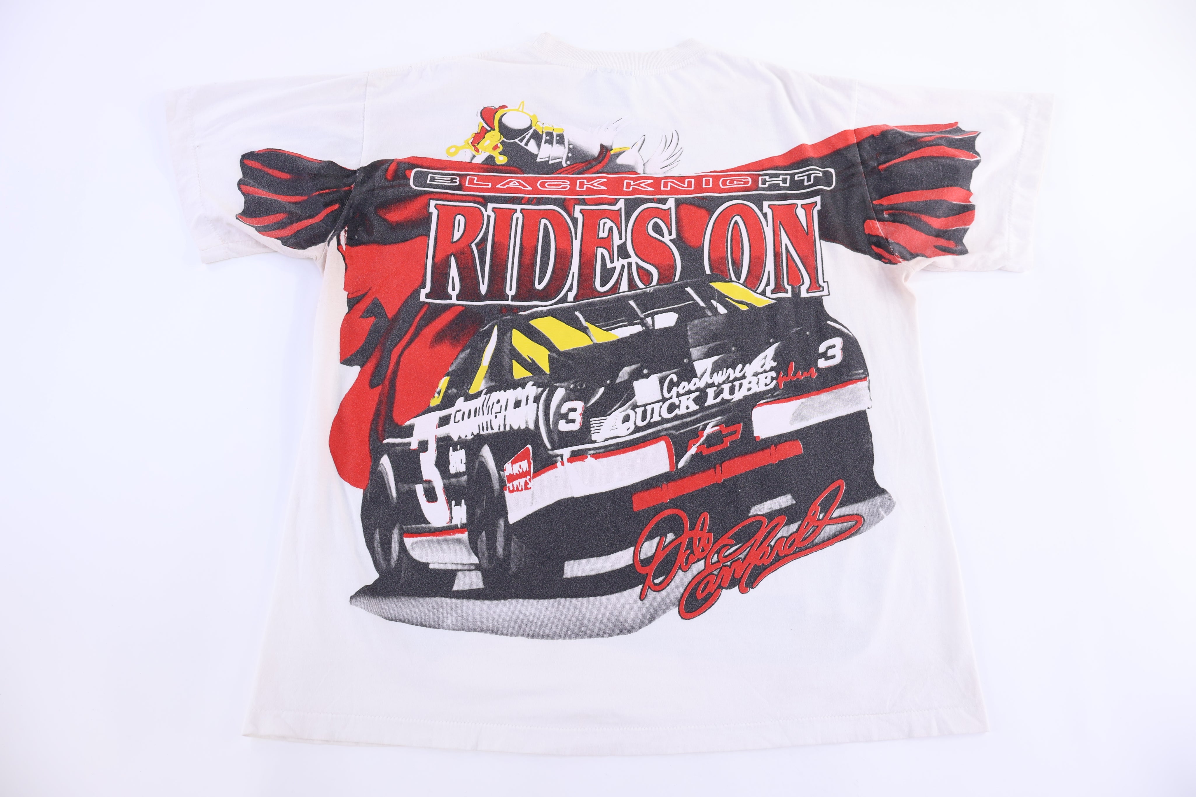 90's Dale Earnhardt Black Knight All Over Graphic T-shirt