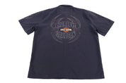 Harley Davidson Motorcycles Black Button Down