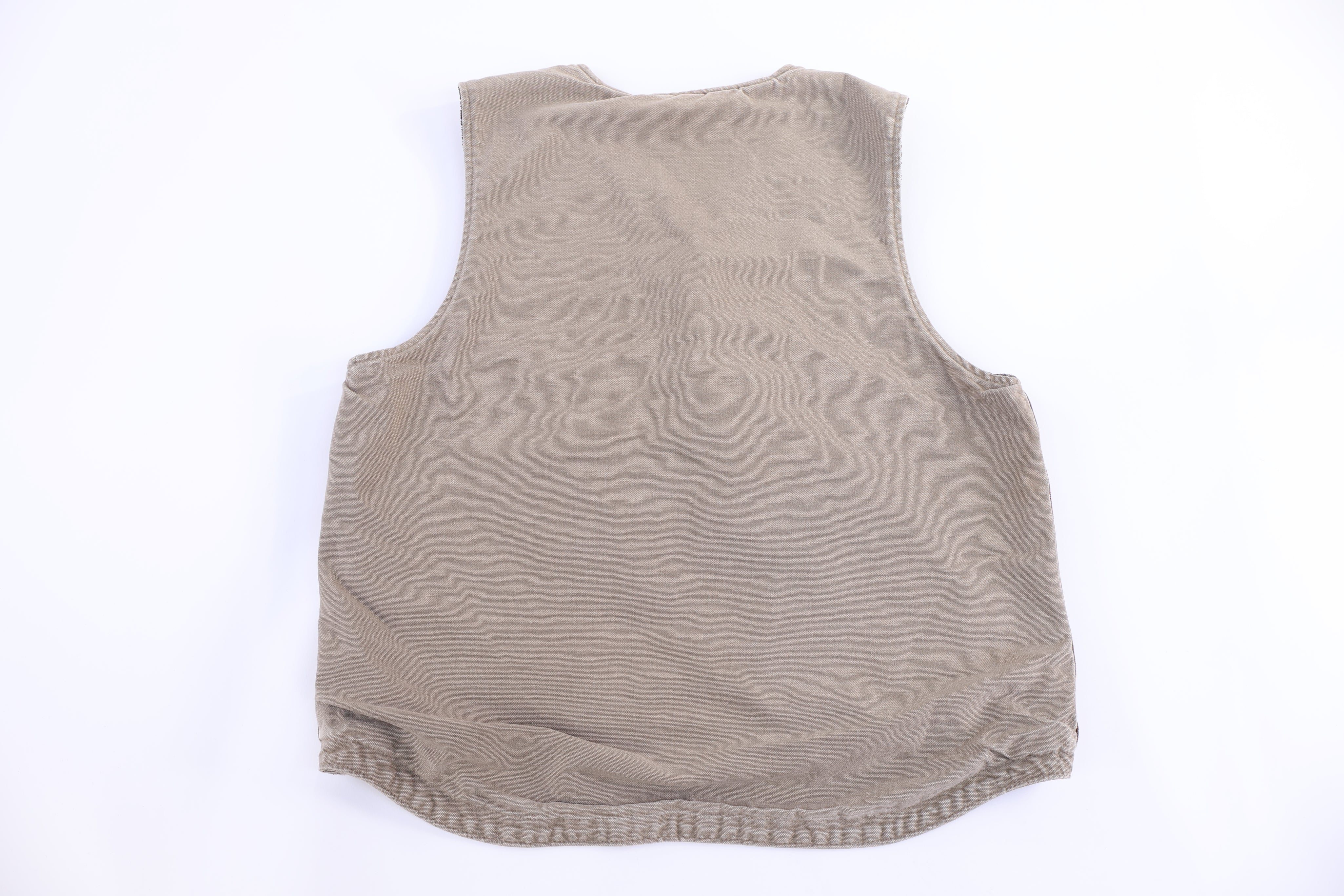 Carhartt Logo Patch Tan Full Zip Vest