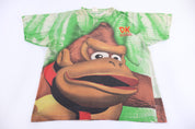 90's Nintendo Donkey Kong Country All Over Graphic T-shirt