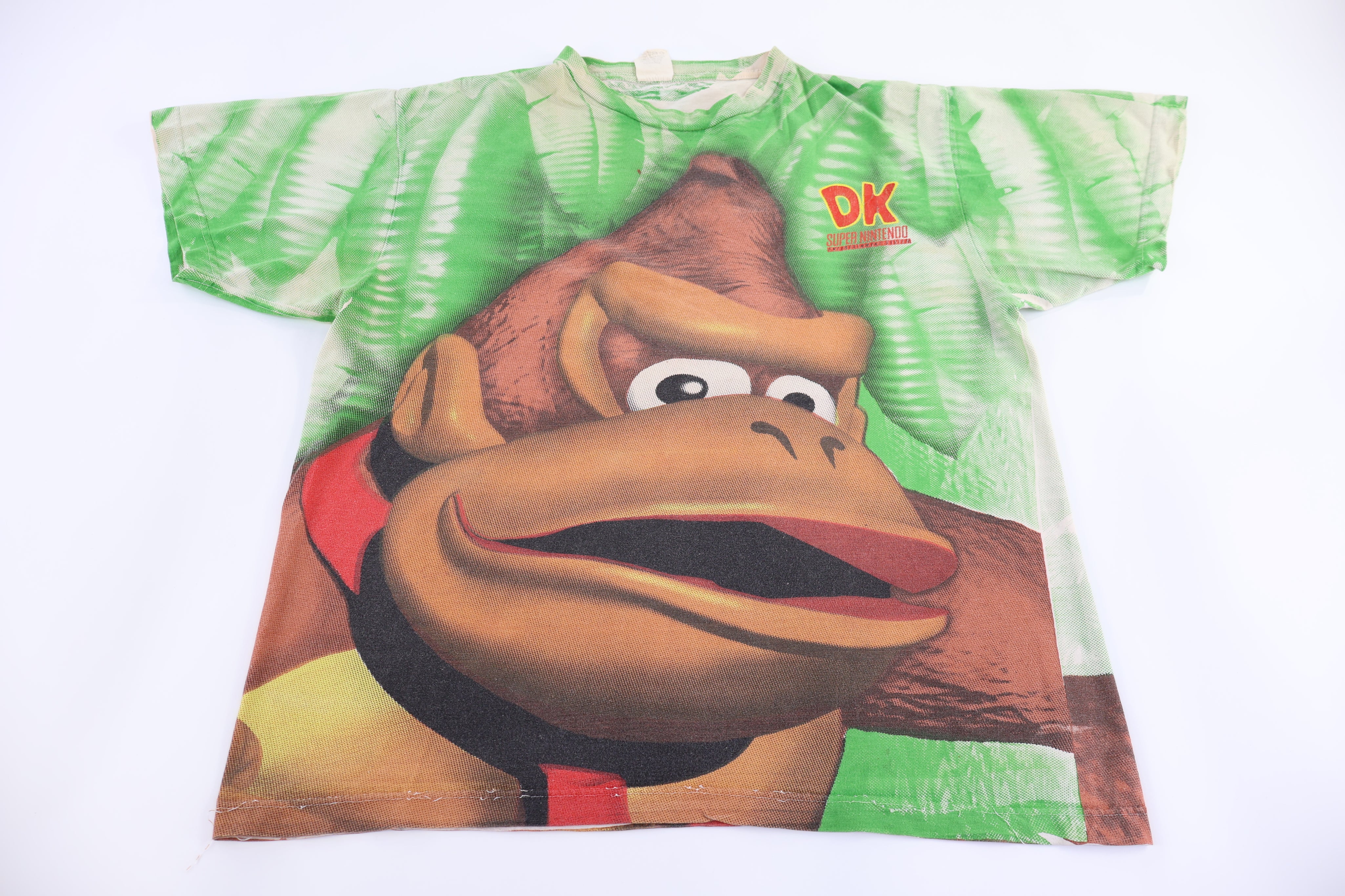 90's Nintendo Donkey Kong Country All Over Graphic T-shirt