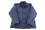 Women's Barbour Navy Blue Full Zip Waxed Jacket