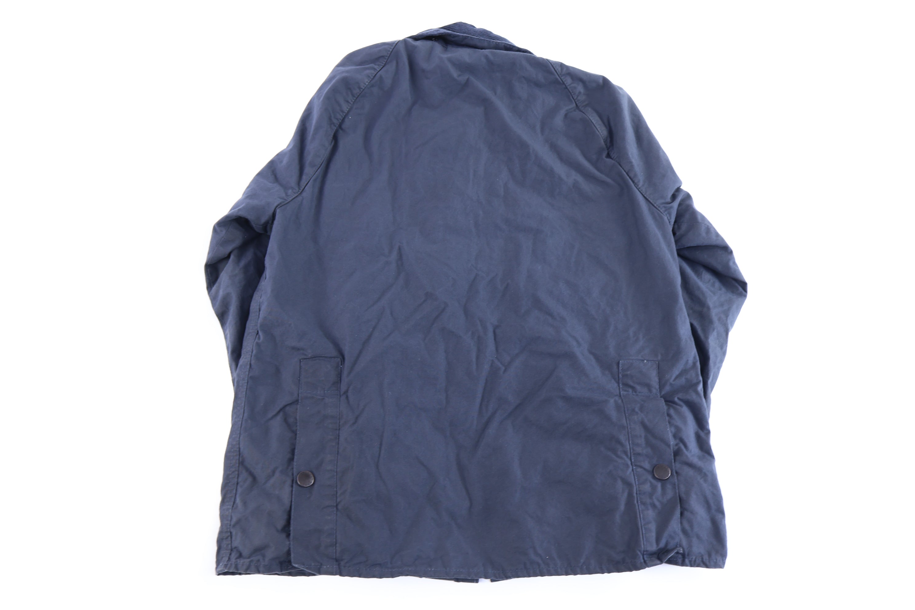 Women's Barbour Navy Blue Full Zip Waxed Jacket