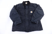 Carhartt Logo Patch Black Full Zip Jacket