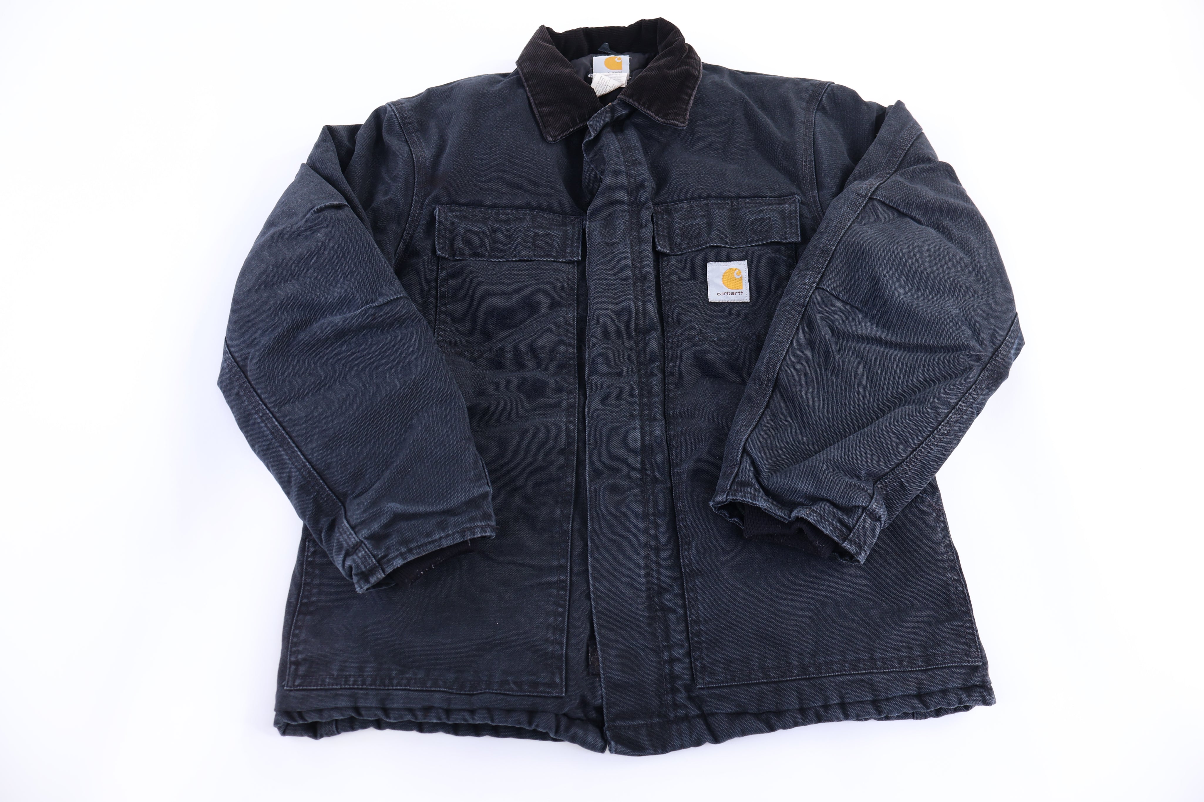 Carhartt Logo Patch Black Full Zip Jacket