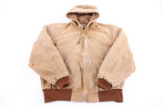 Carhartt Logo Patch Tan Full Zip Jacket