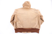 Carhartt Logo Patch Tan Full Zip Jacket