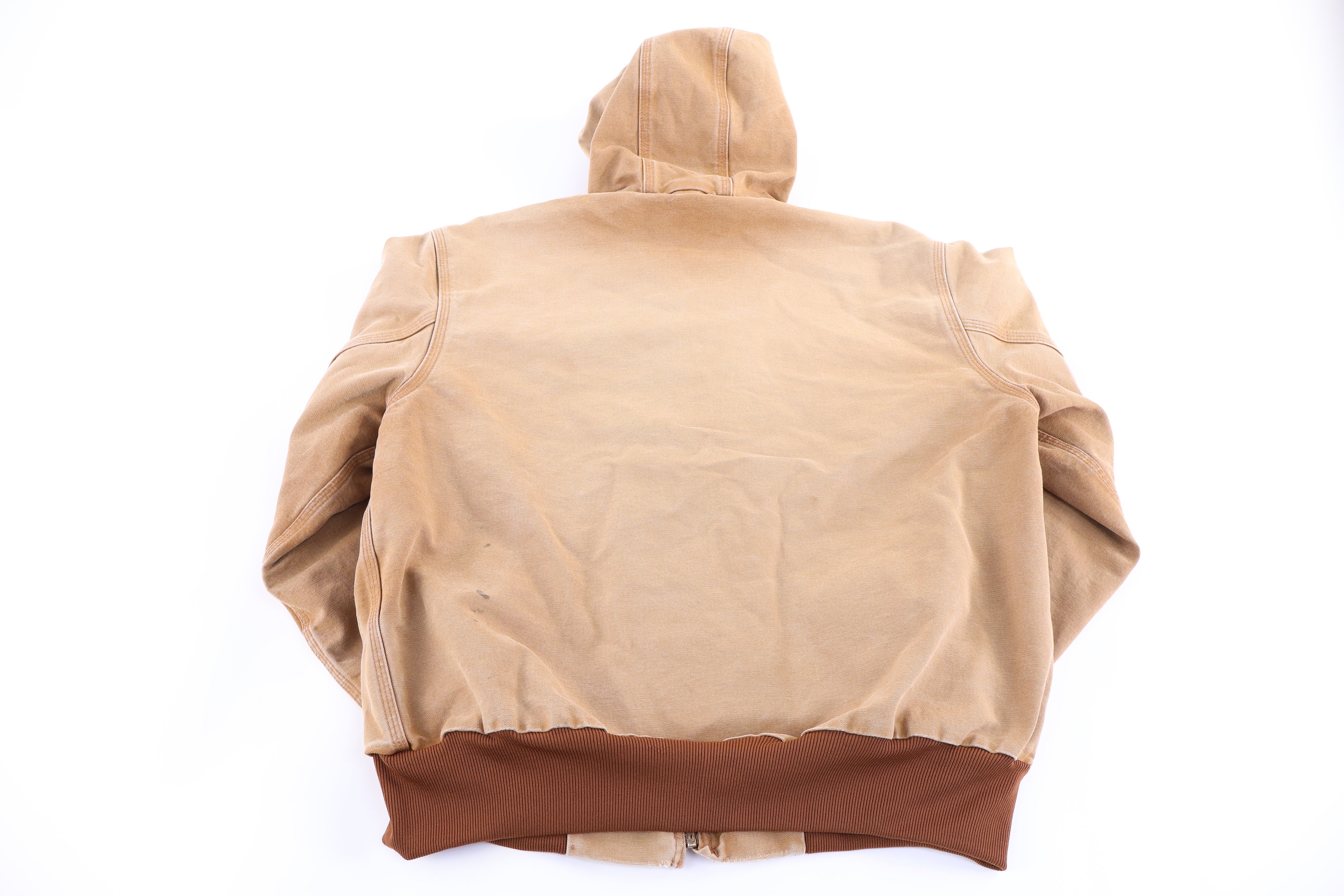 Carhartt Logo Patch Tan Full Zip Jacket