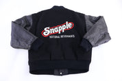 90's Snapple Tea Black Bomber Jacket