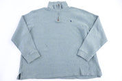 Polo Ralph Lauren Embroidered Logo Quarter Zip Sweater