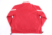 Vintage Adidas Embroidered Logo Red & White Full Zip Windbreaker