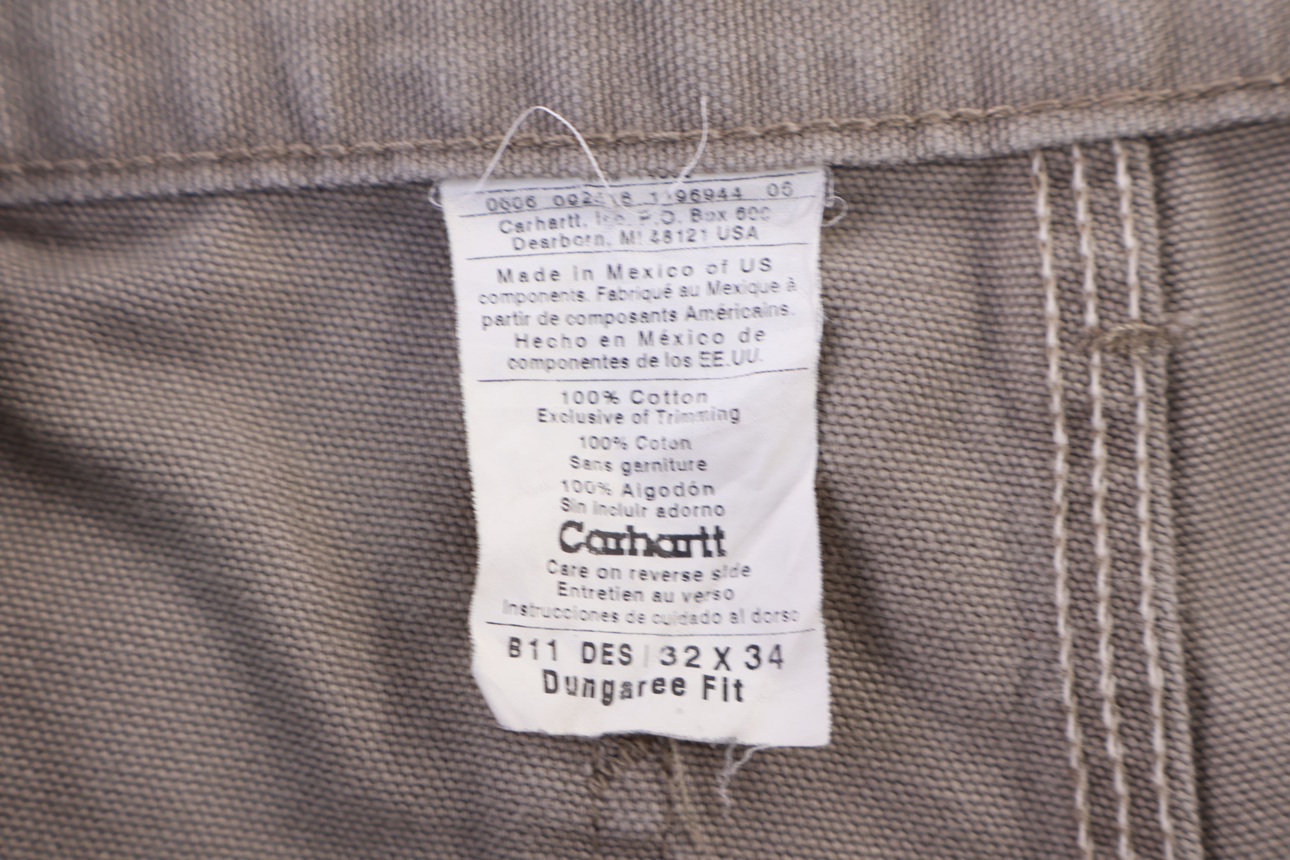 Carhartt Logo Patch Gray Pants