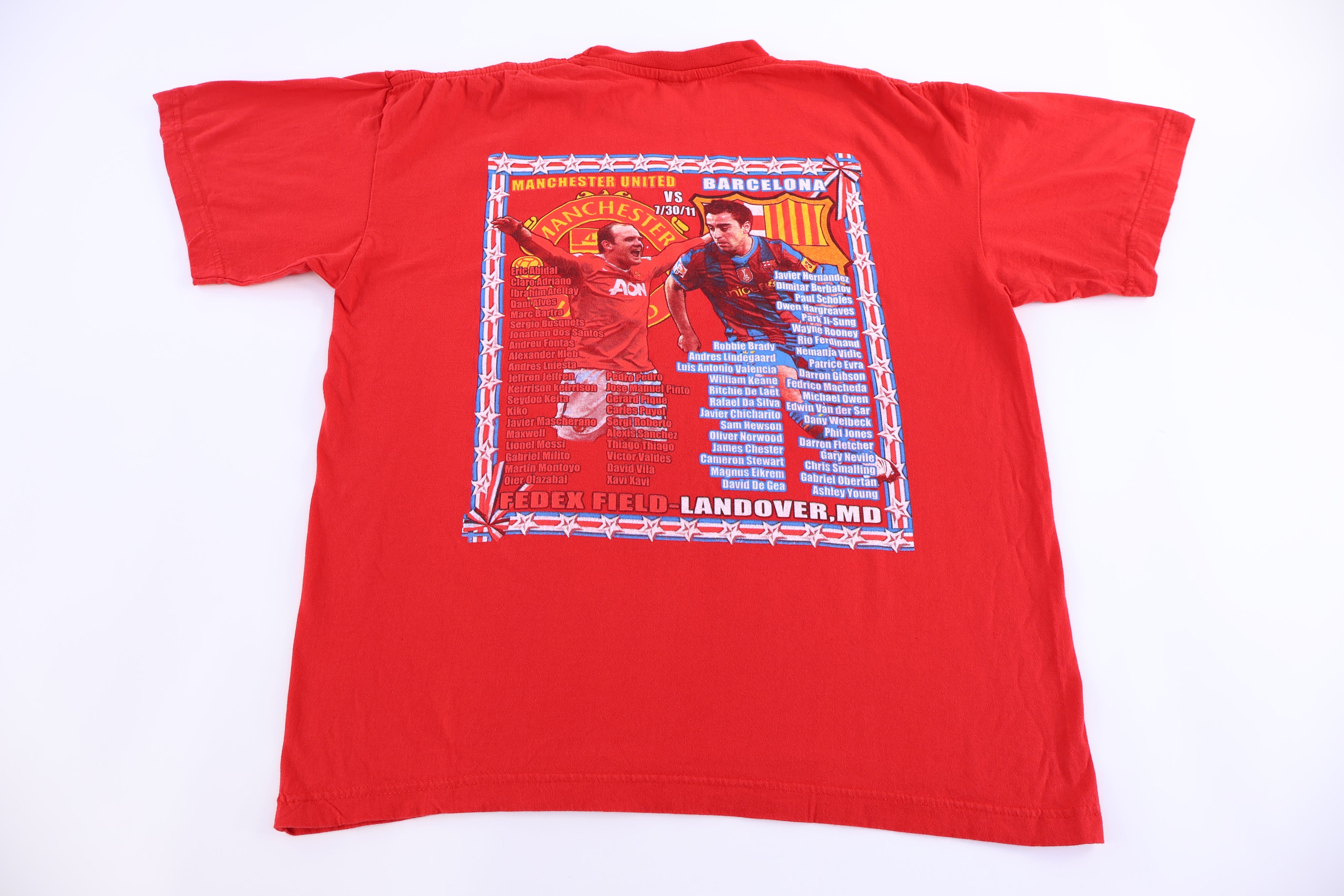 2011 Manchester United Fc Barcelona T-shirt