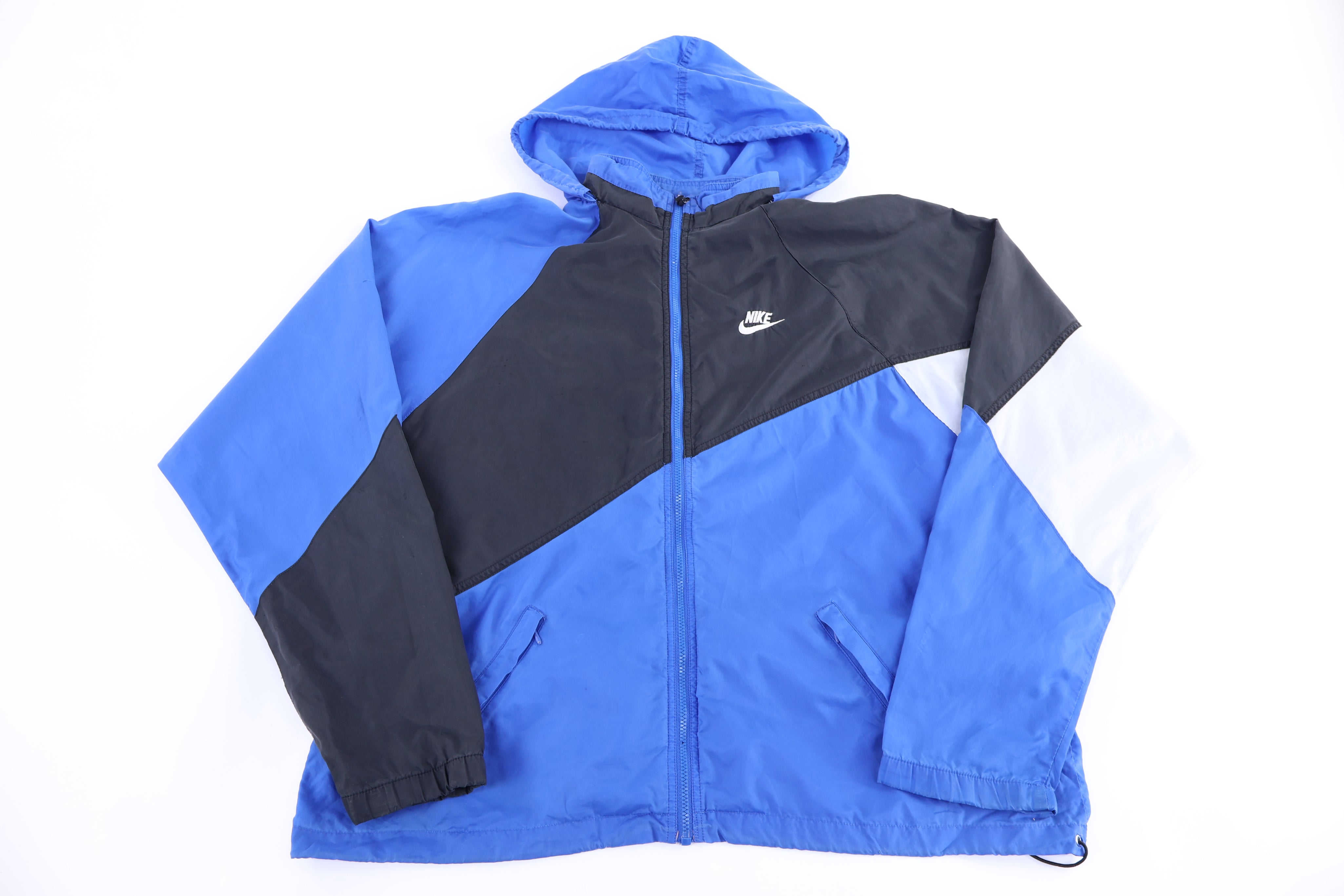 90's Nike Embroidered Logo Multicolor Full Zip Windbreaker