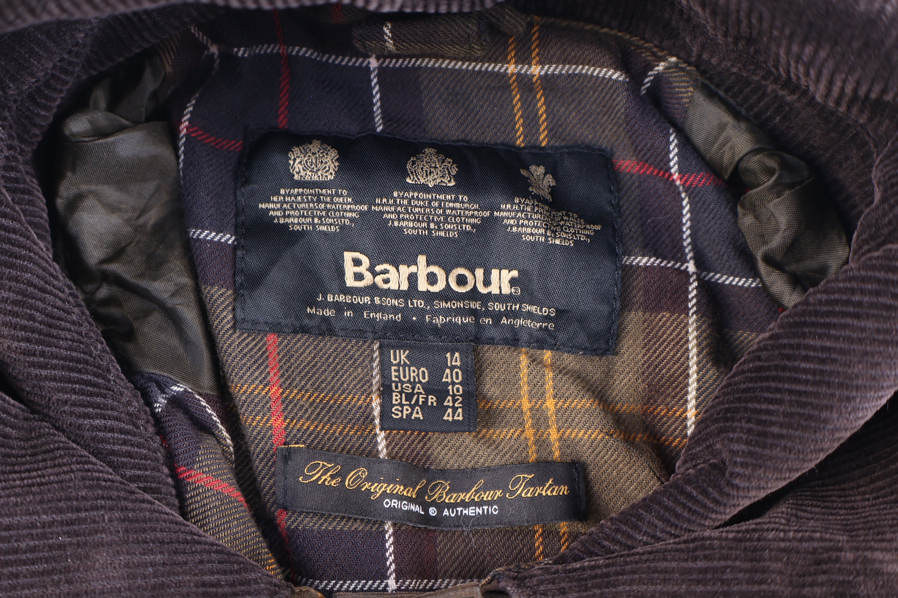 Women's Barbour Brown Waxed Full Zip Jacket