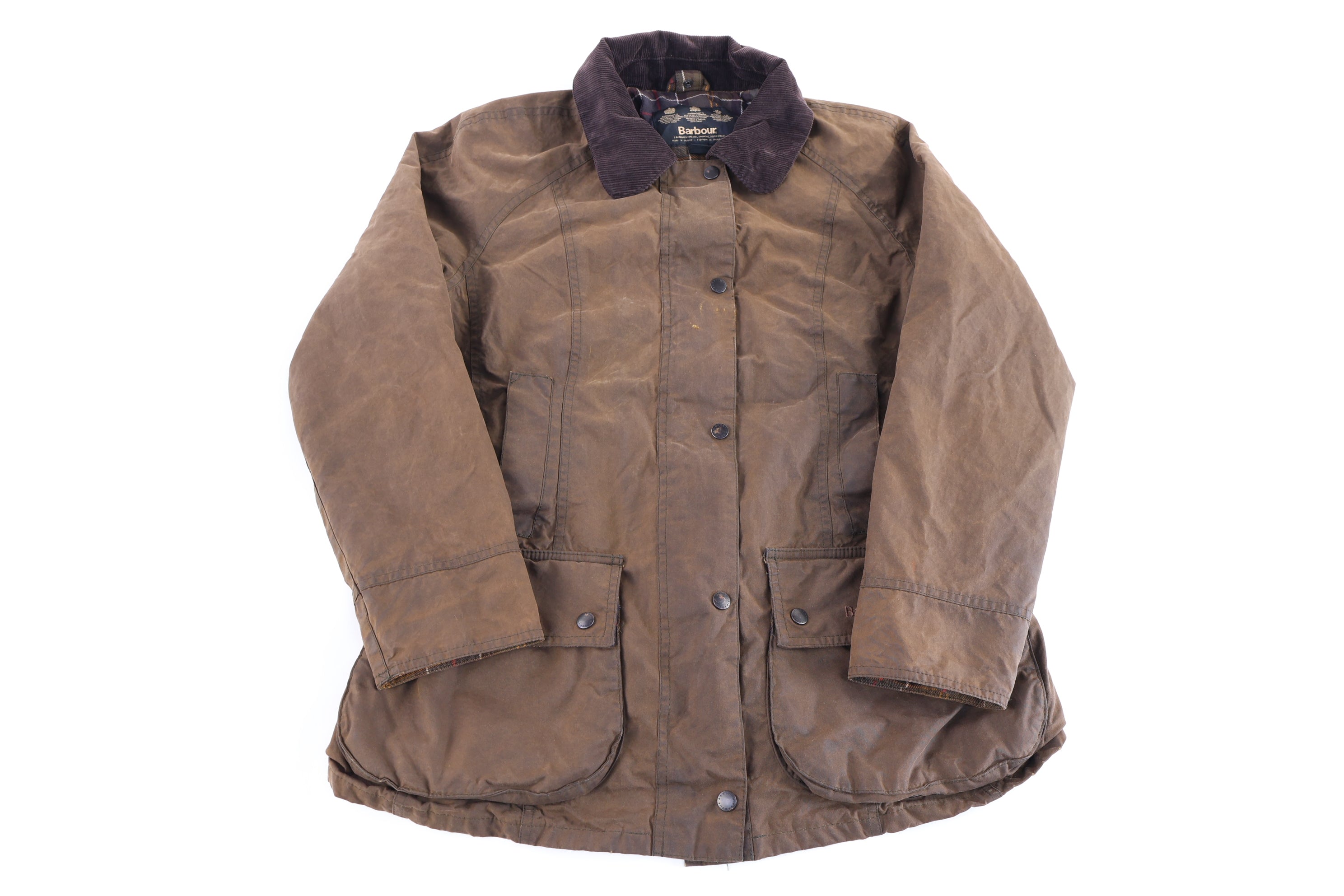 Women's Barbour Brown Waxed Full Zip Jacket