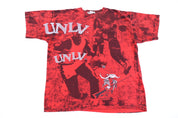 90's University of Las Vegas All Over Graphic T-shirt