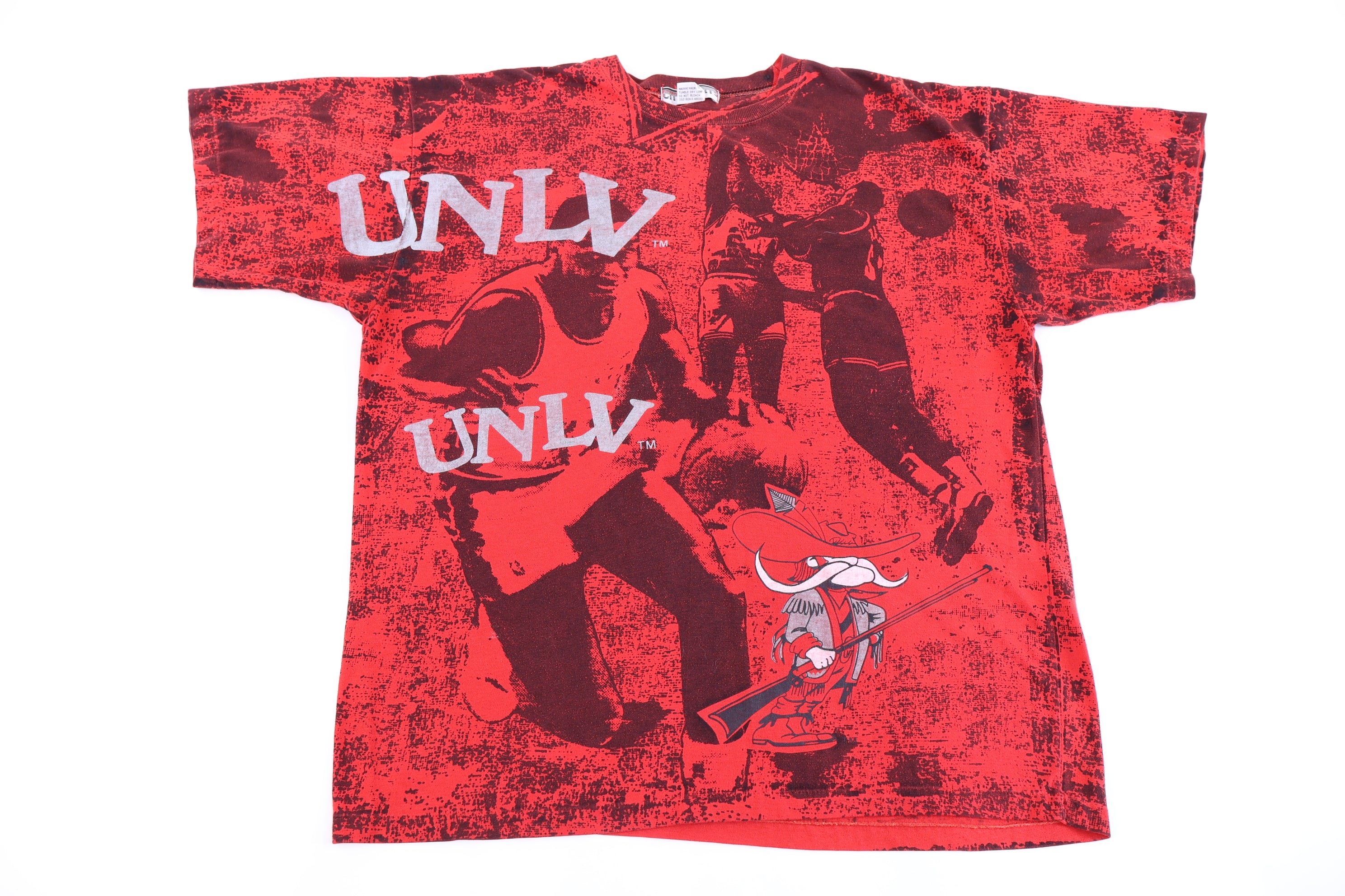 90's University of Las Vegas All Over Graphic T-shirt