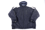 Vintage Nike Embroidered Logo Grey & Black Full Zip Jacket