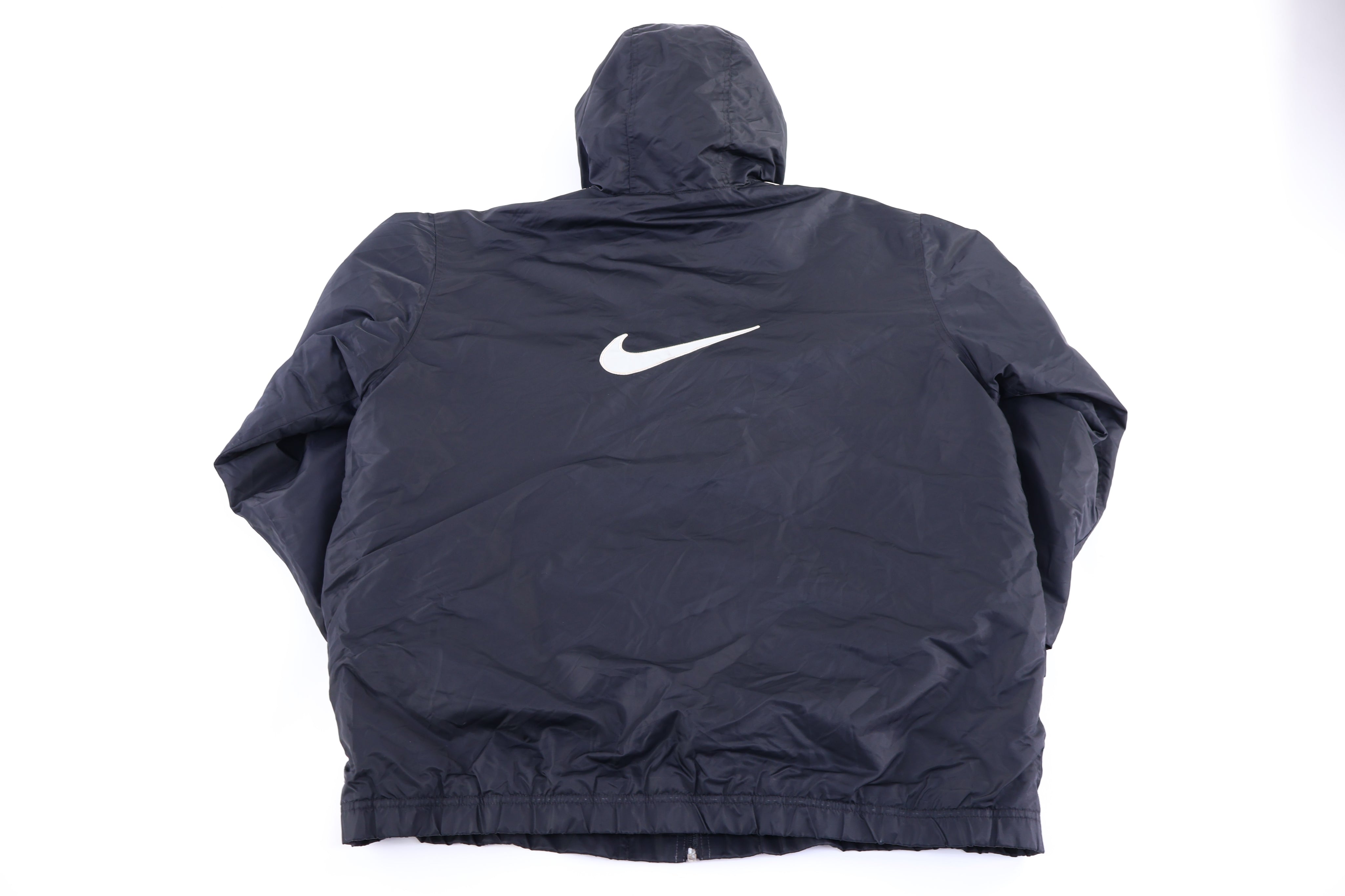 Vintage Nike Embroidered Logo Grey & Black Full Zip Jacket