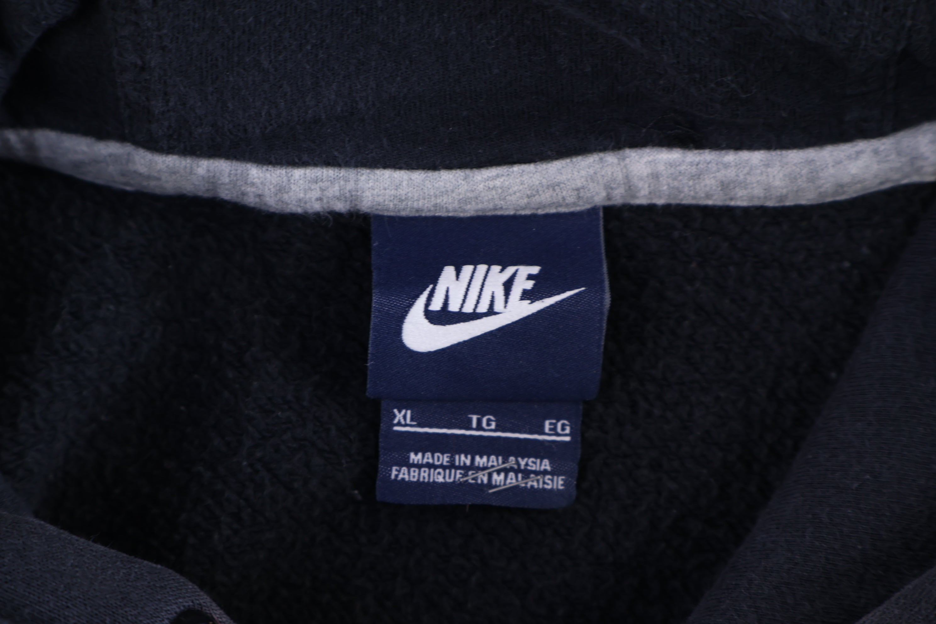 Nike Embroidered Logo Black Pullover Hoodie