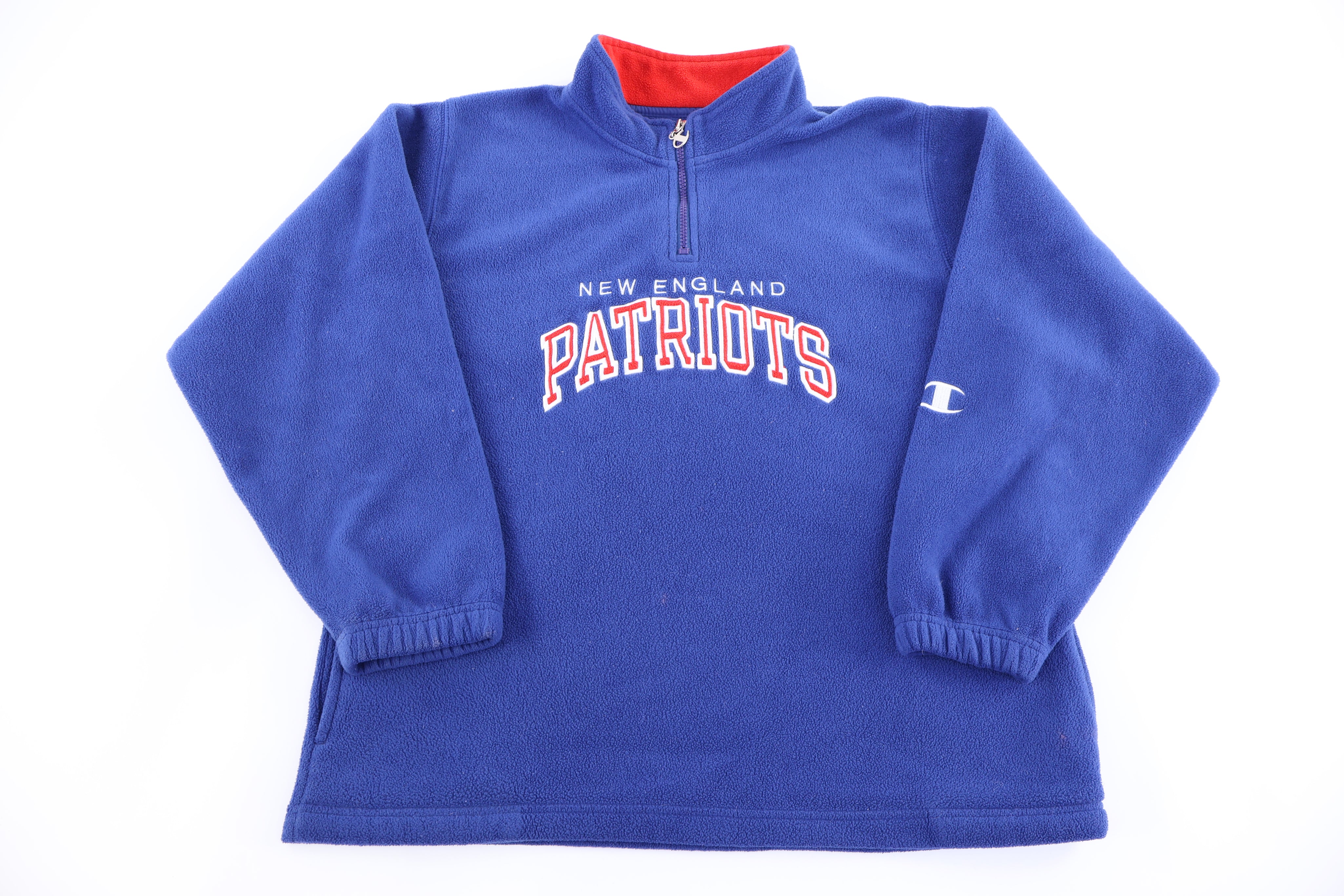 Vintage New England Patriots Quarter Zip Pullover