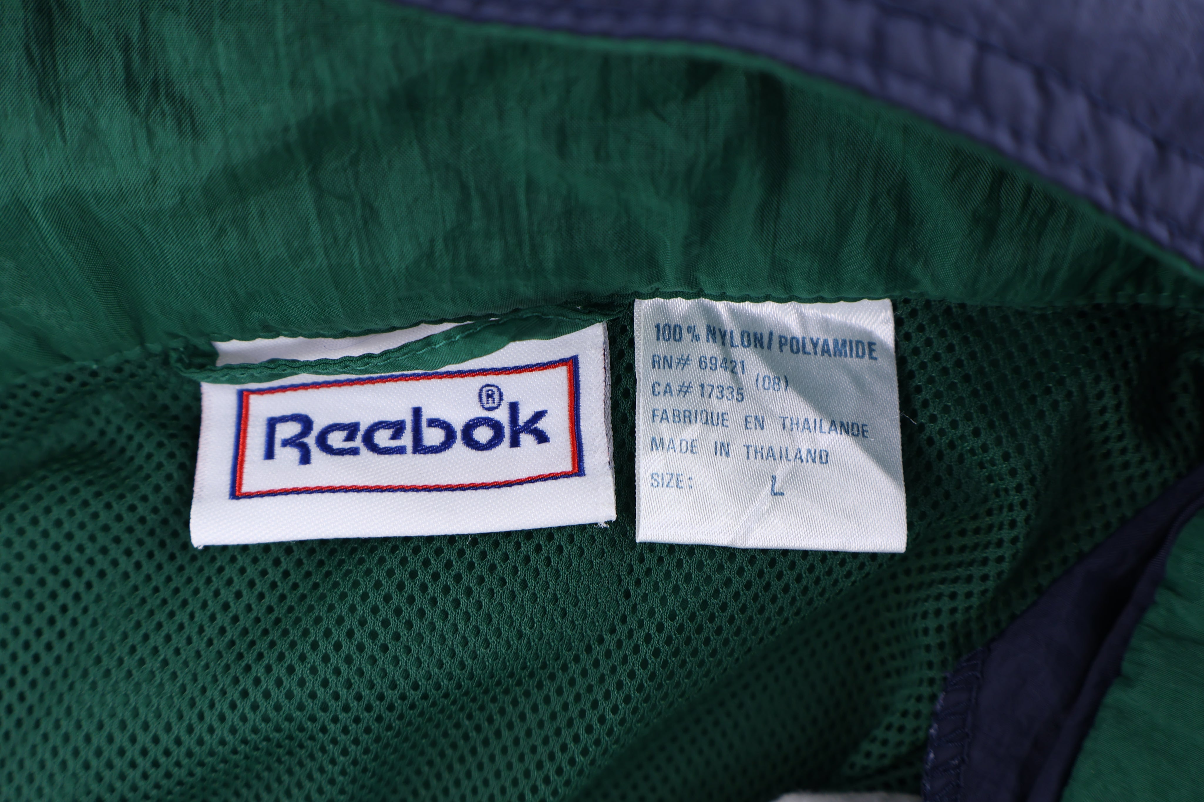 90's Reebok Multicolor Full Zip Windbreaker Jacket