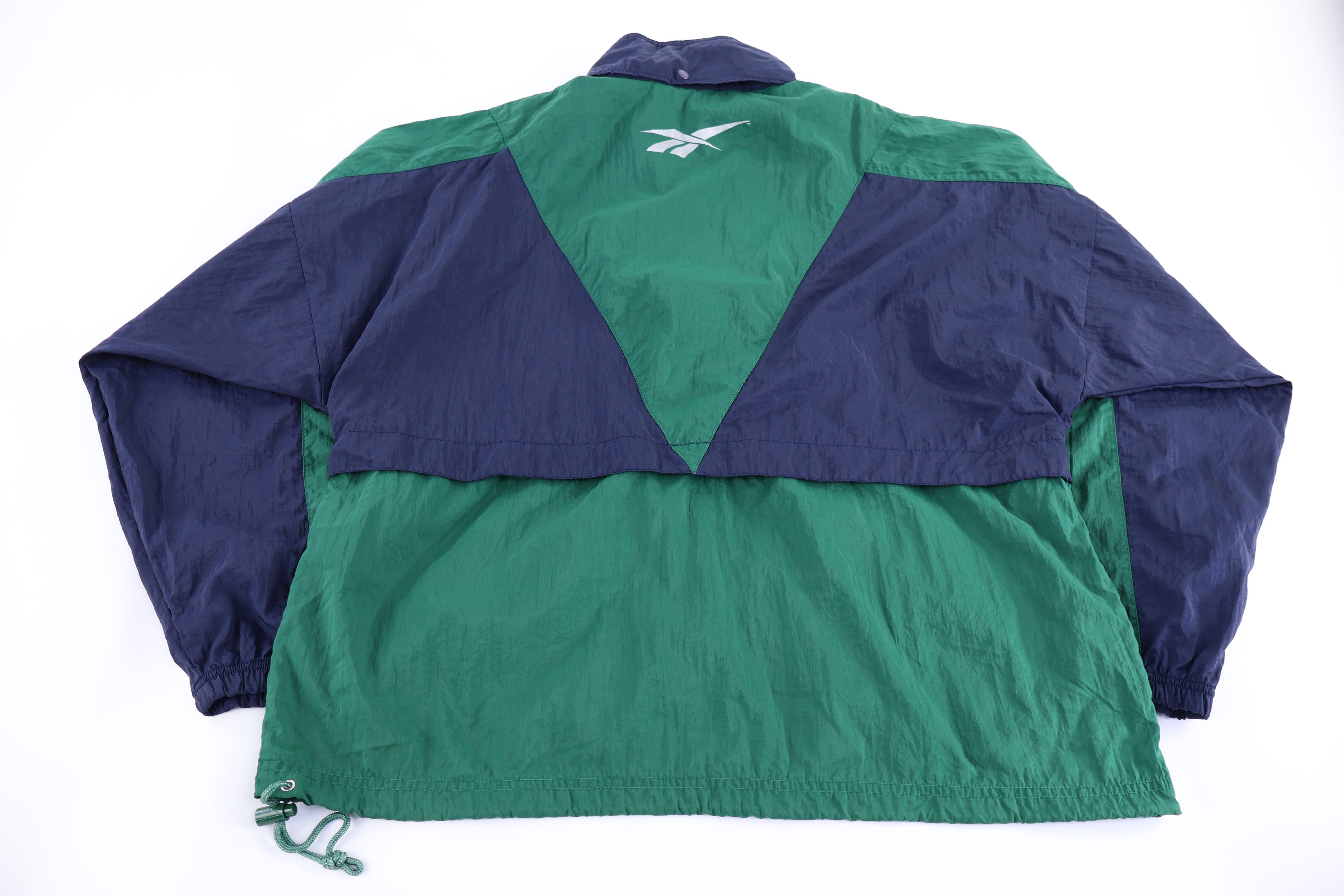 90's Reebok Multicolor Full Zip Windbreaker Jacket