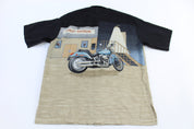 Harley Davidson Motorcycles Road King All Over Graphic Button Down
