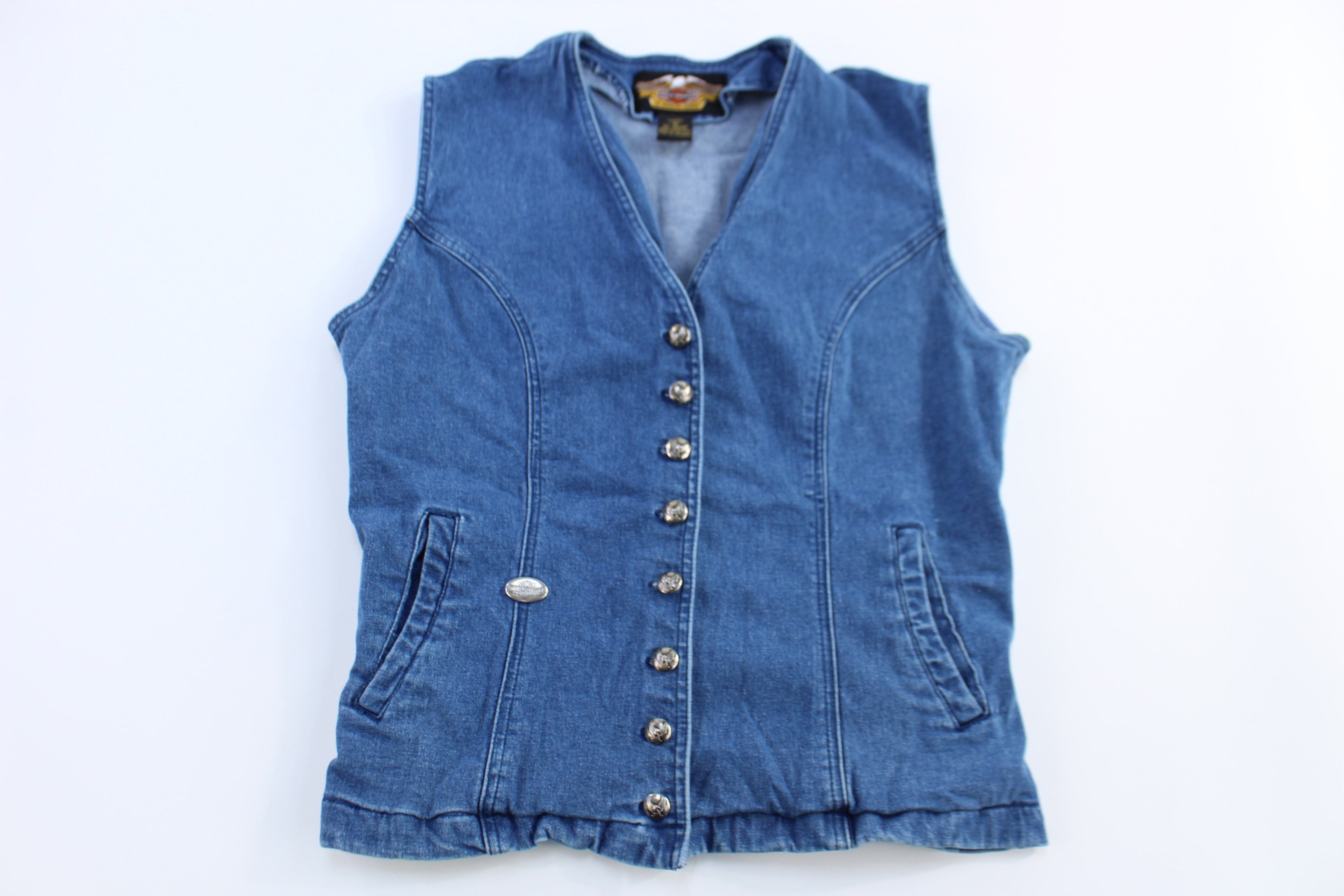 Women's Harley Davidson Motorcycles Denim Vest