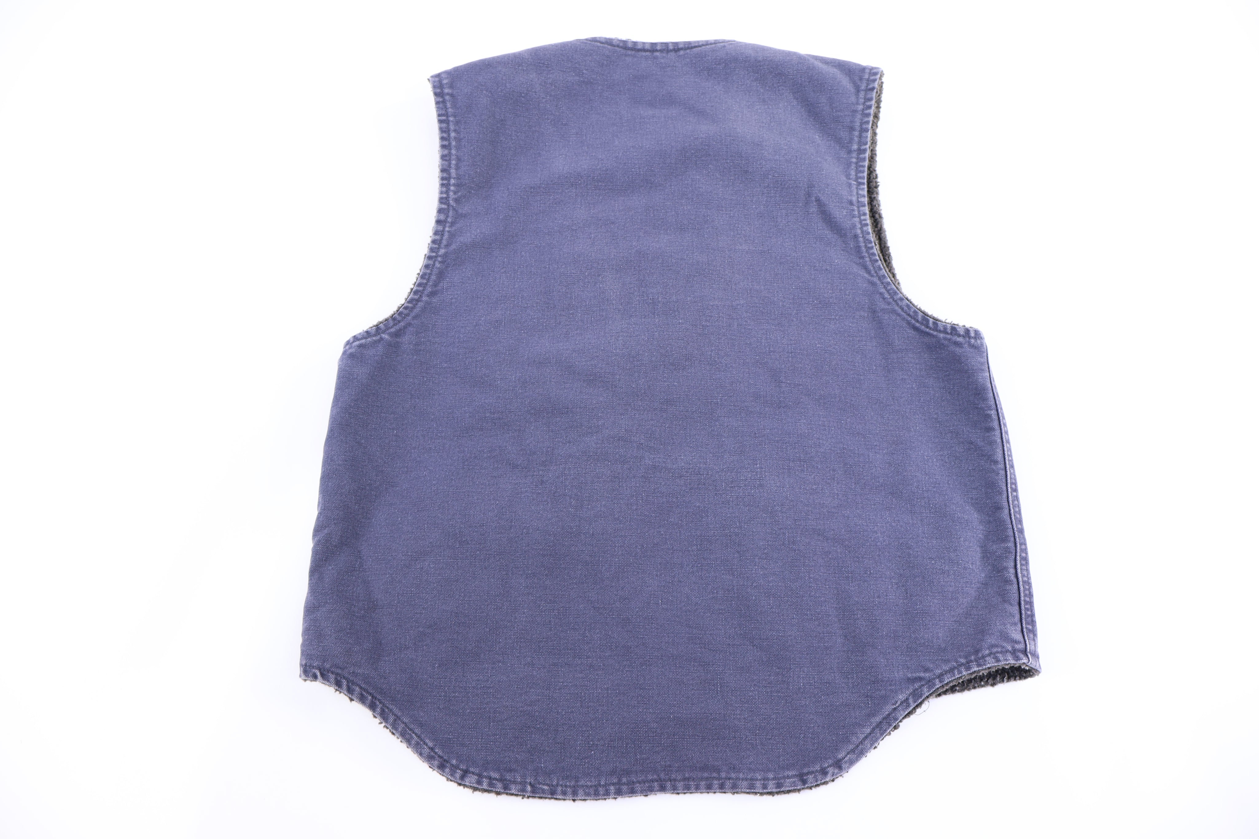 Carhartt Logo Patch Blue Full Zip Vest