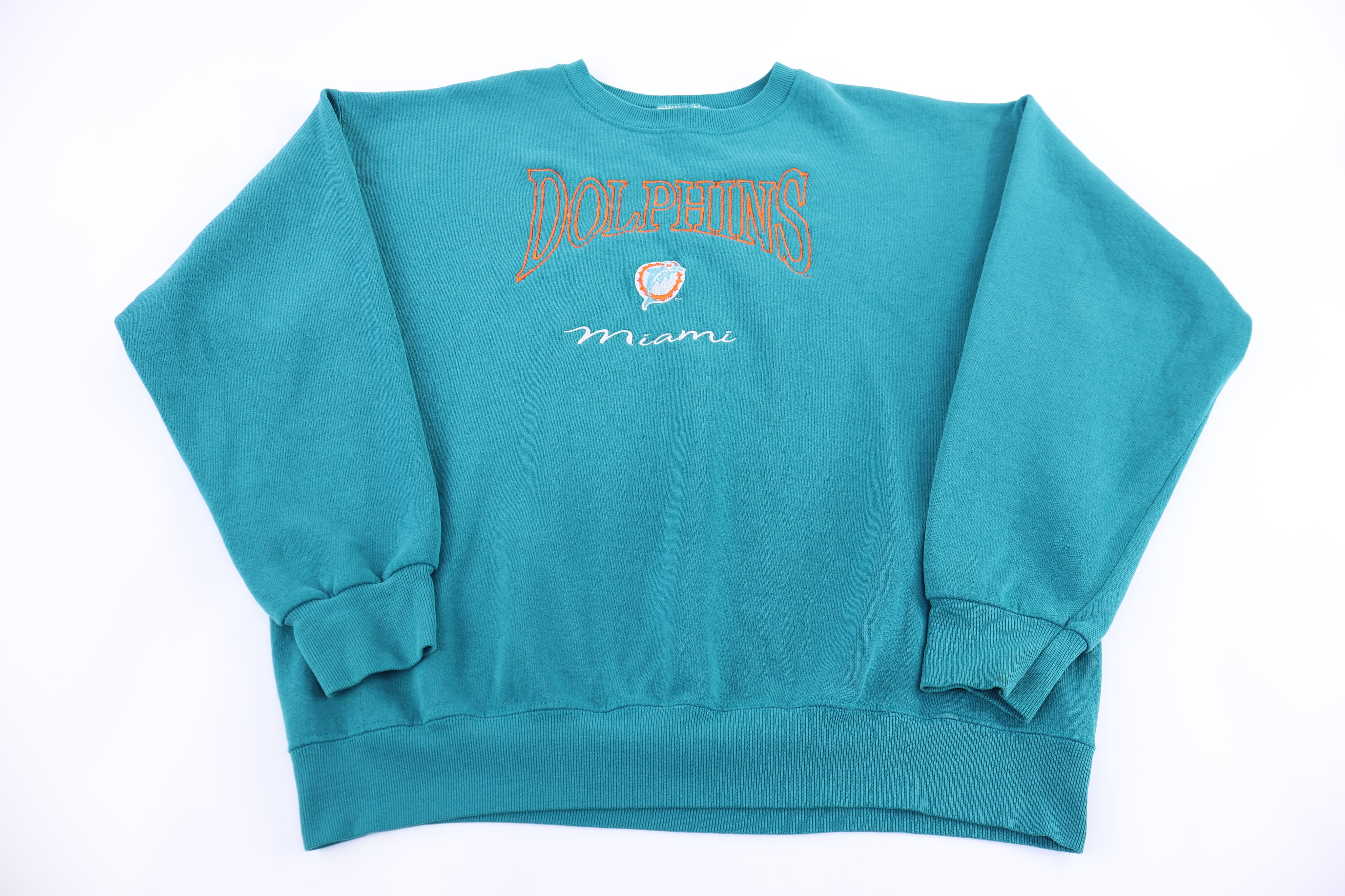 90's Miami Dolphins Football Embroidered Sweatshirt