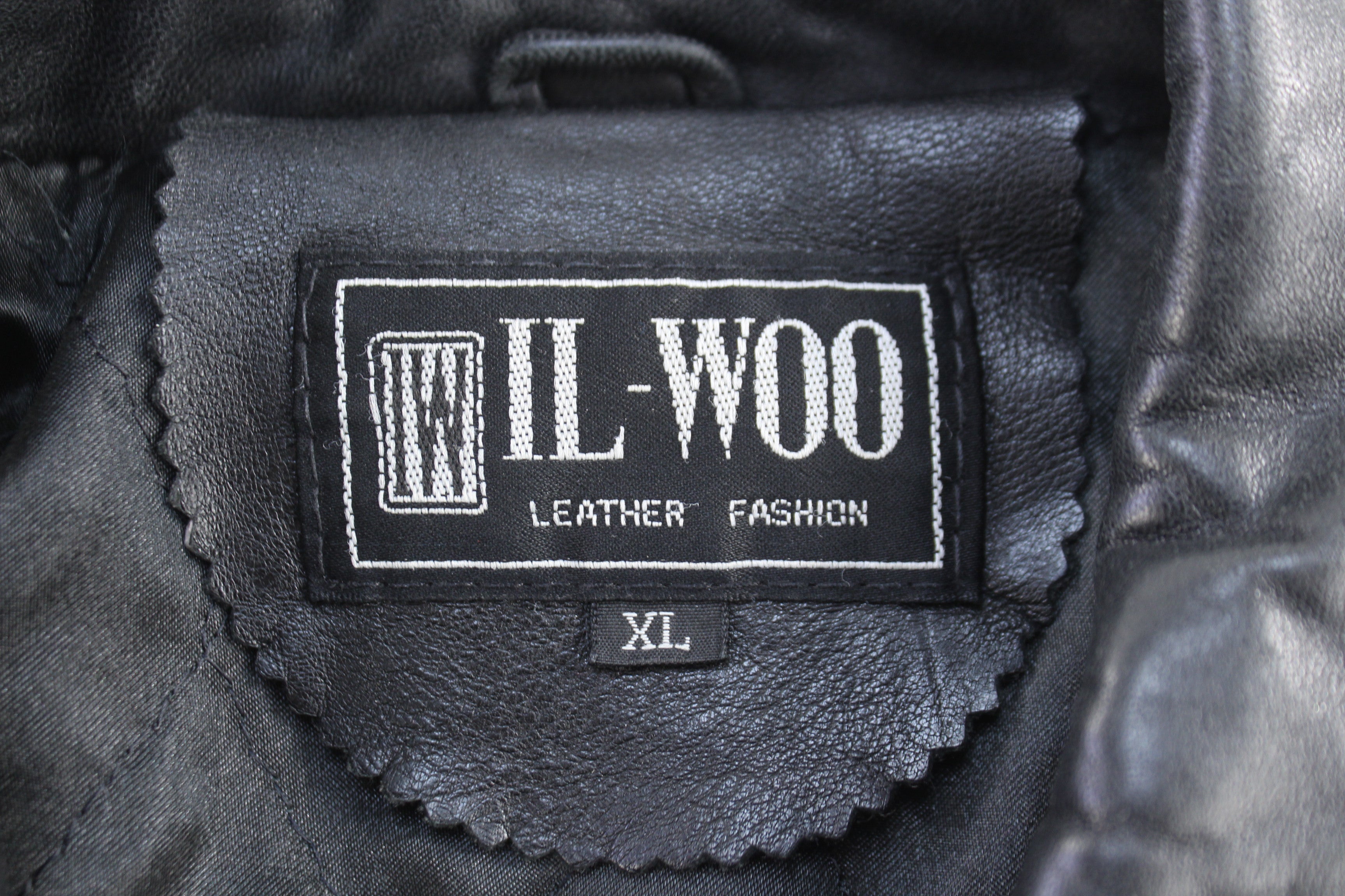 Vintage Il-Woo Black Leather Jacket