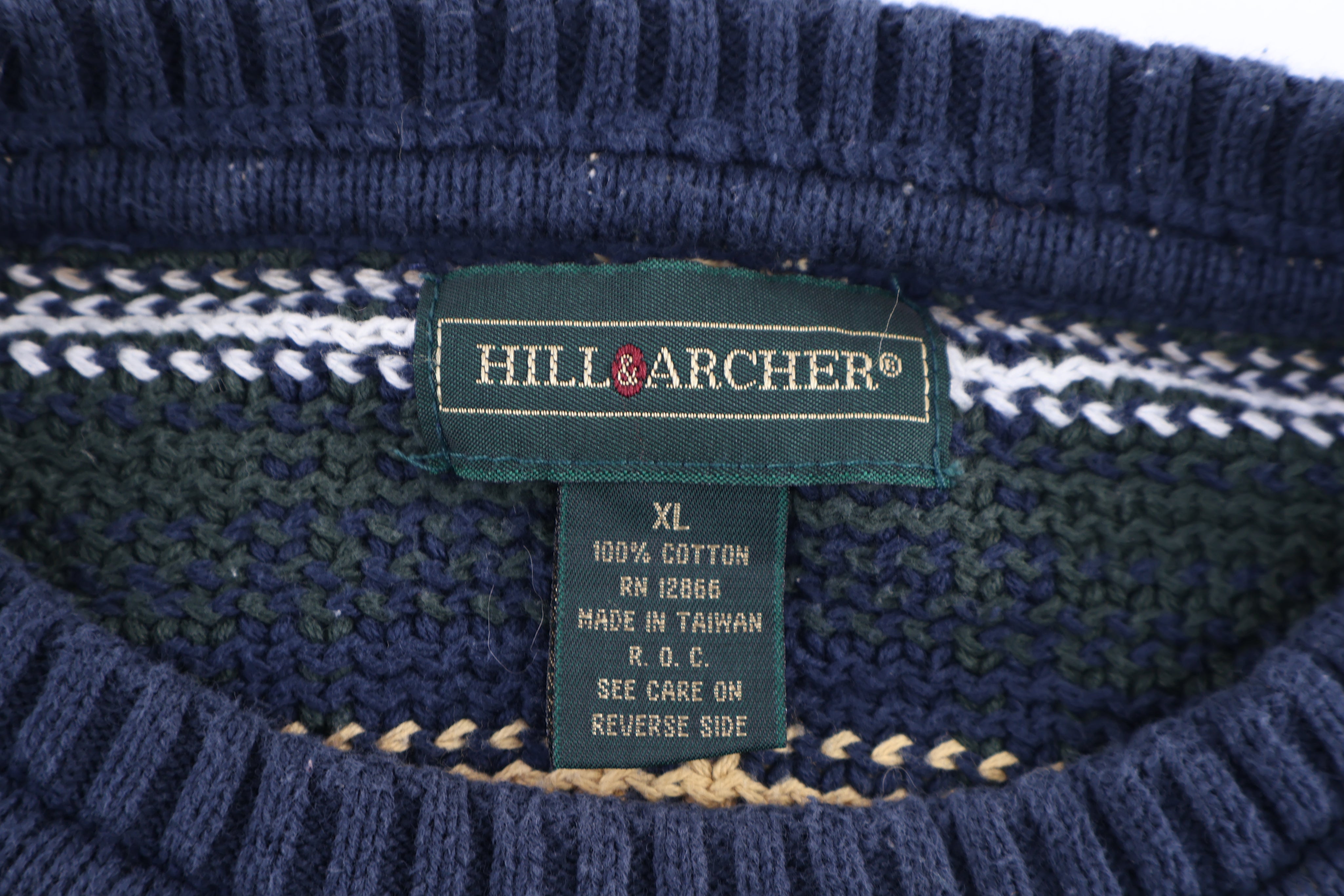 Vintage Hill Archer Multipattern Knit Sweater