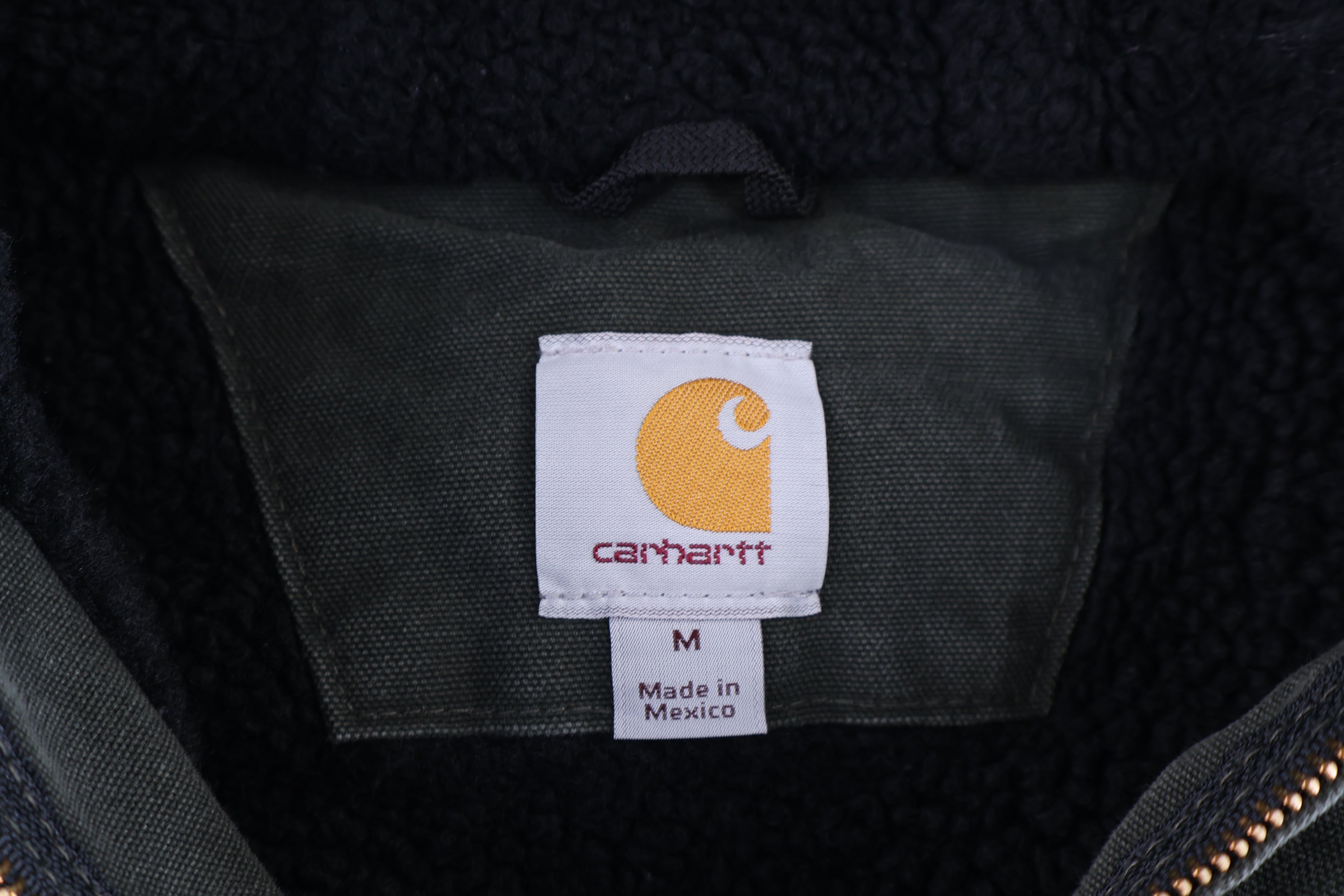 Carhartt Logo Patch Green Full Zip Jacket